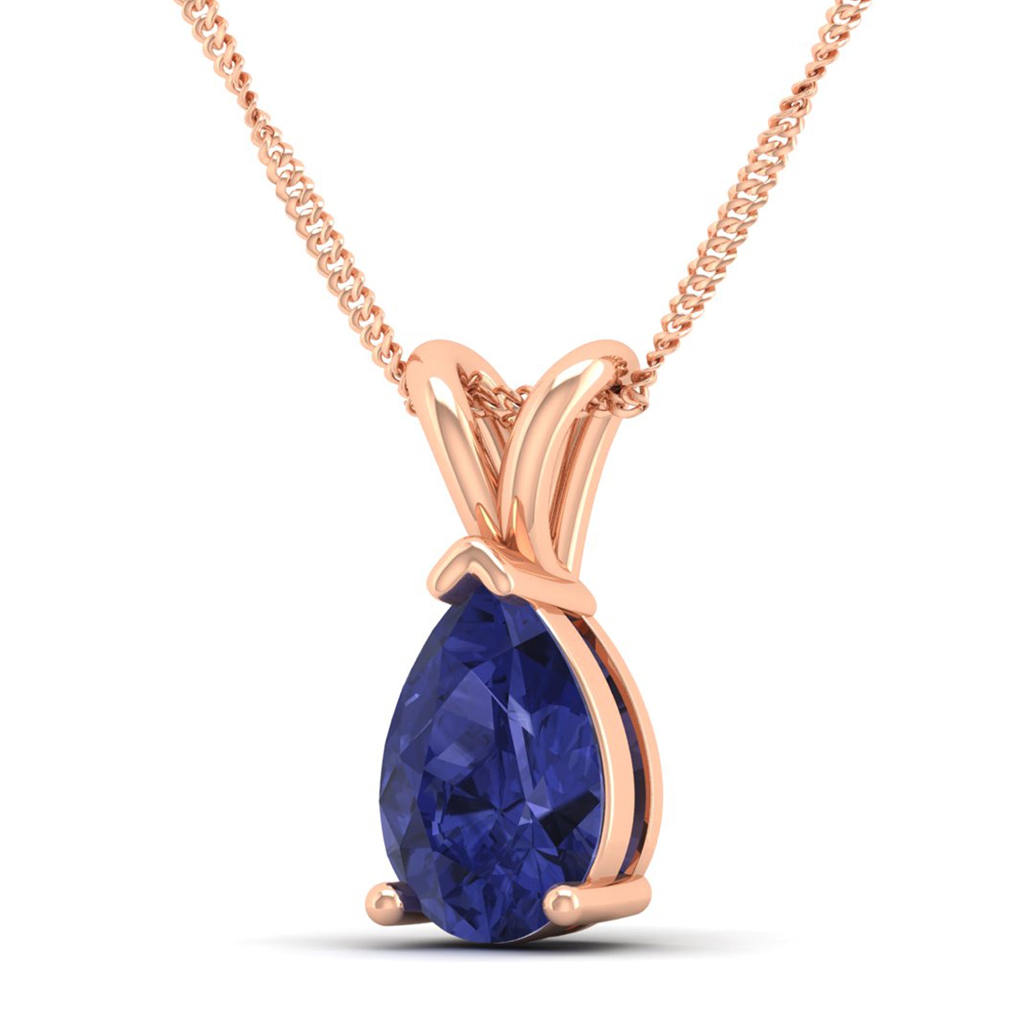 Pear Cut Tanzanite Pendant  3.00 Carat