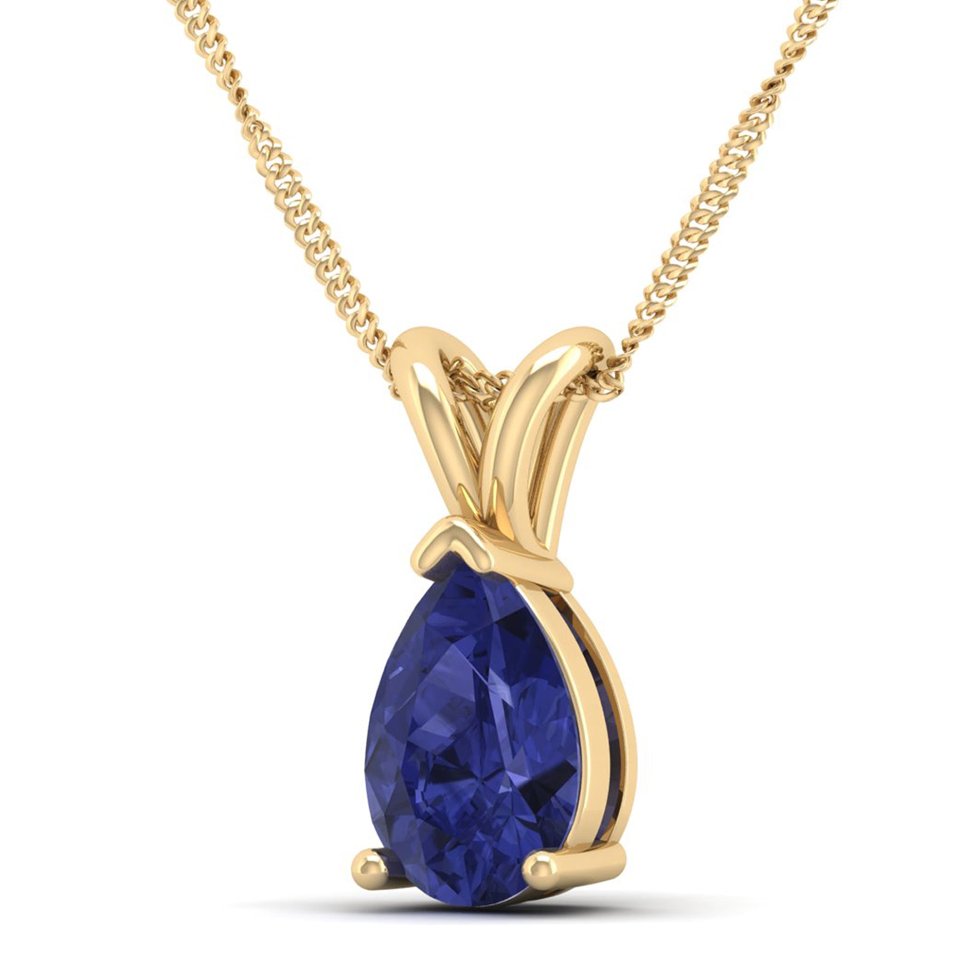 Pear Cut Tanzanite Pendant  3.00 Carat