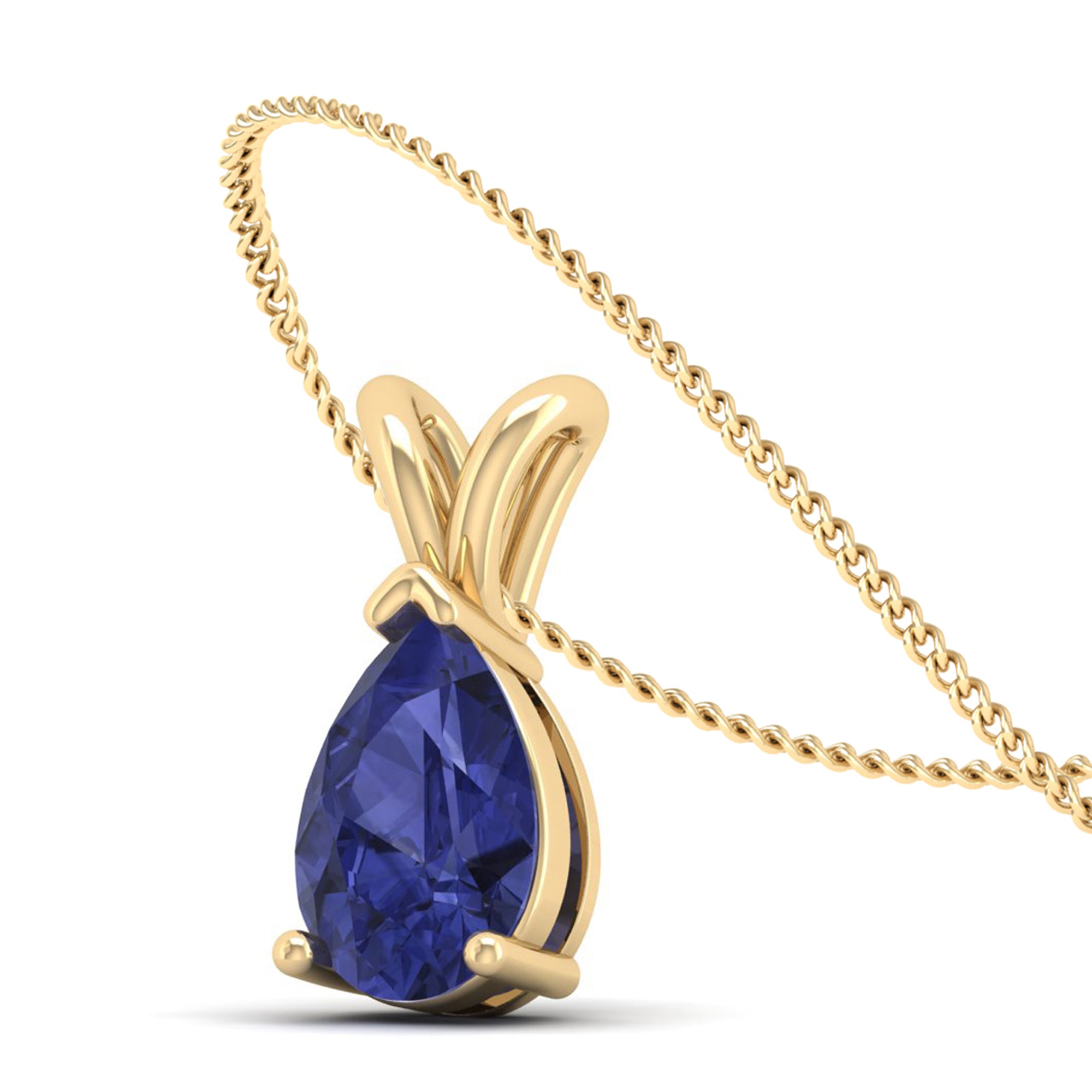 Pear Cut Tanzanite Pendant  3.00 Carat