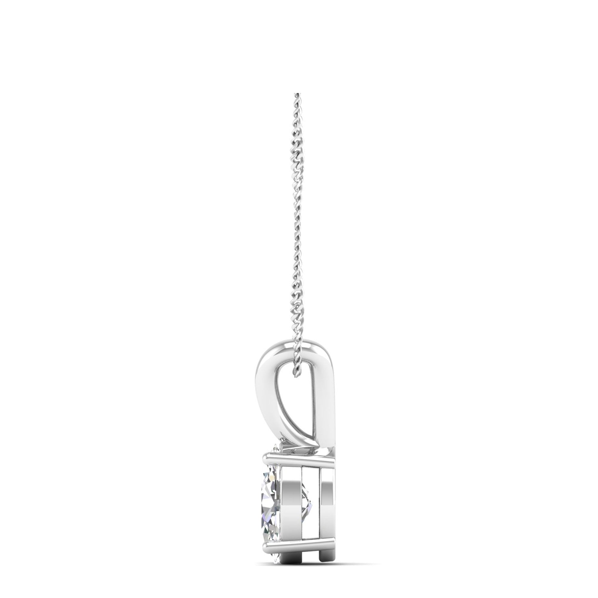 Oval Cut Diamond Pendant 0.50 Carat