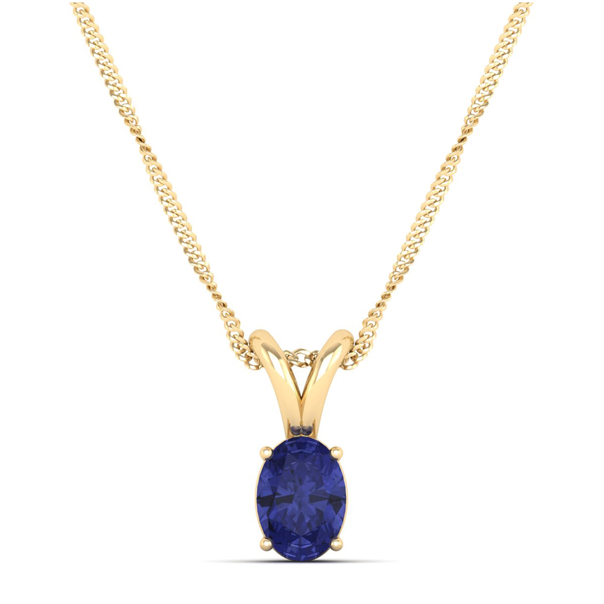 Oval Cut Tanzanite Pendant 0.50 Carat