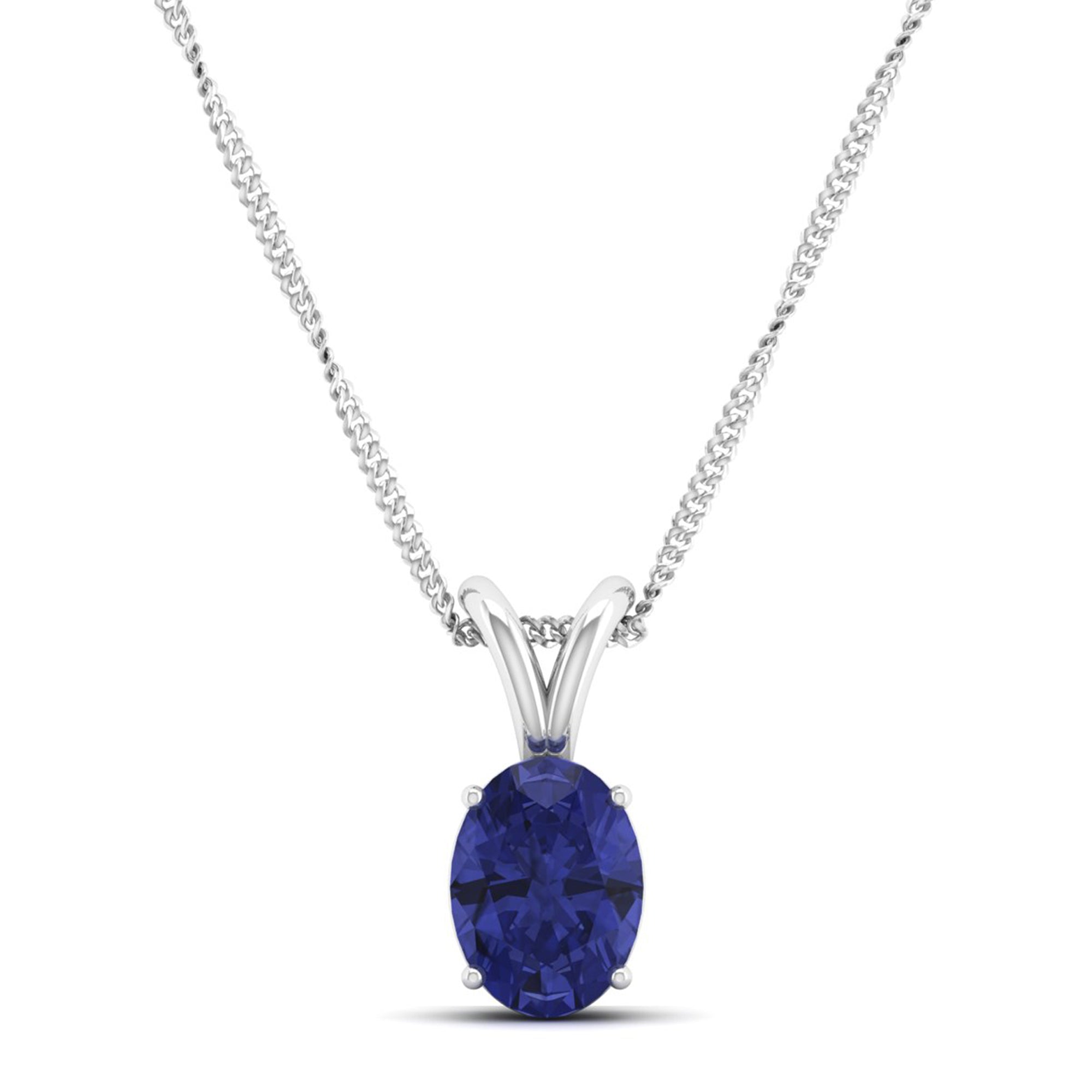 Oval Cut Tanzanite Pendant 1.0 Carat