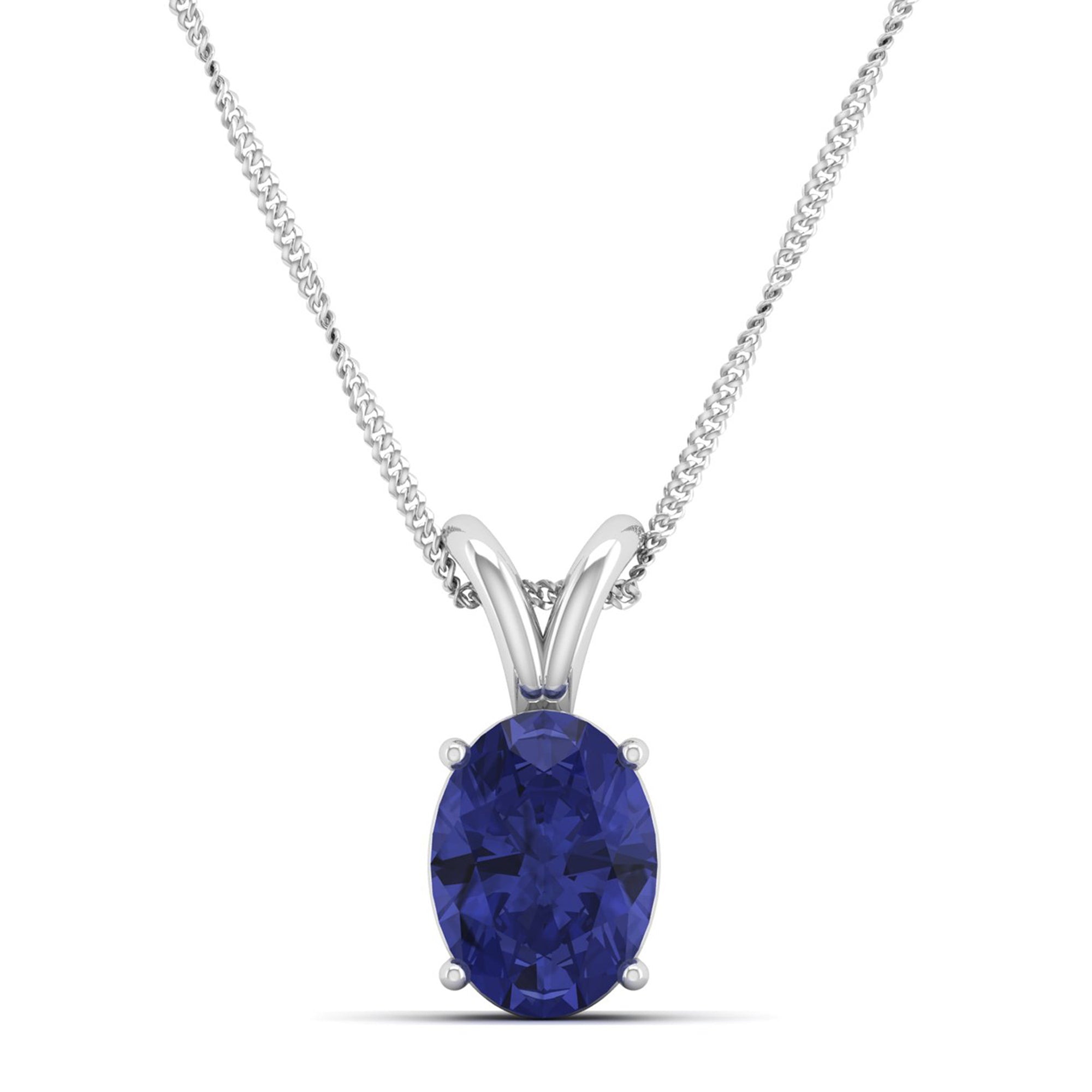 Oval Cut Tanzanite Pendant 1.5 Carat