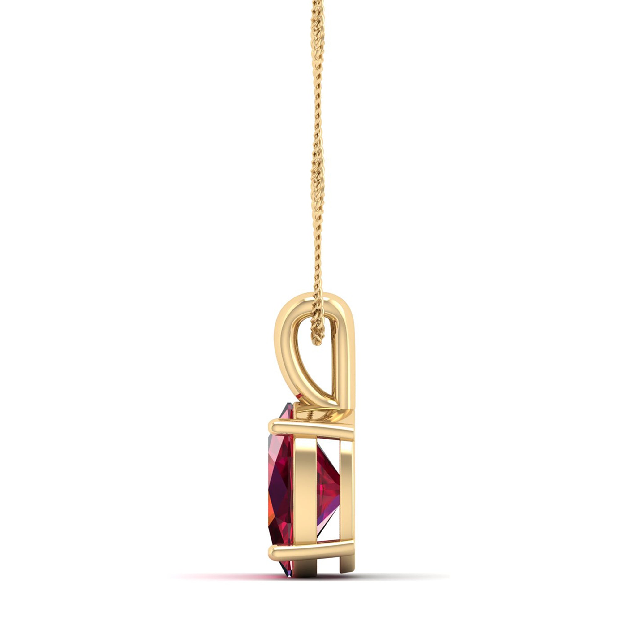 Oval Cut Ruby Pendant 1.5 Carat