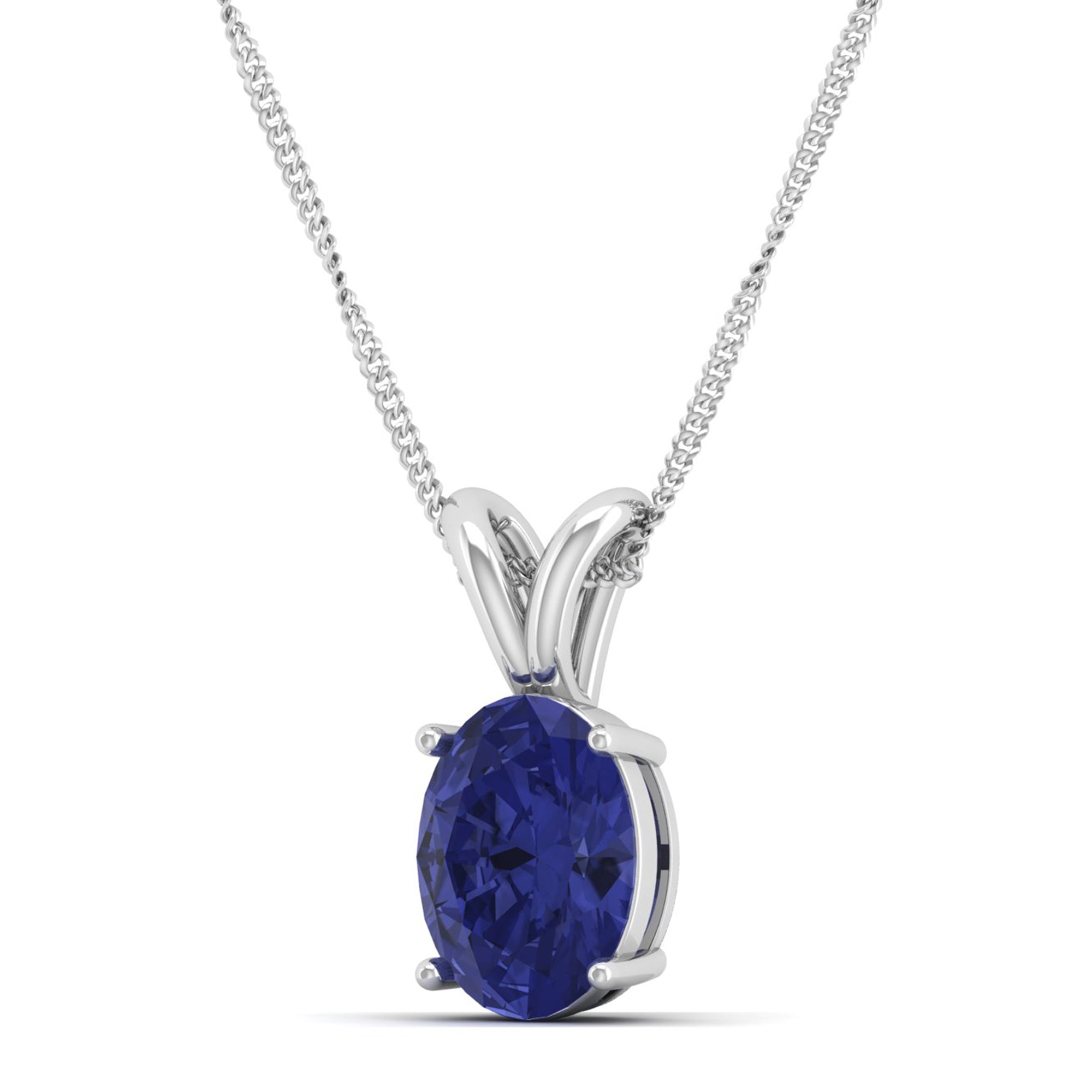 Oval Cut Tanzanite Pendant  2.00 Carat