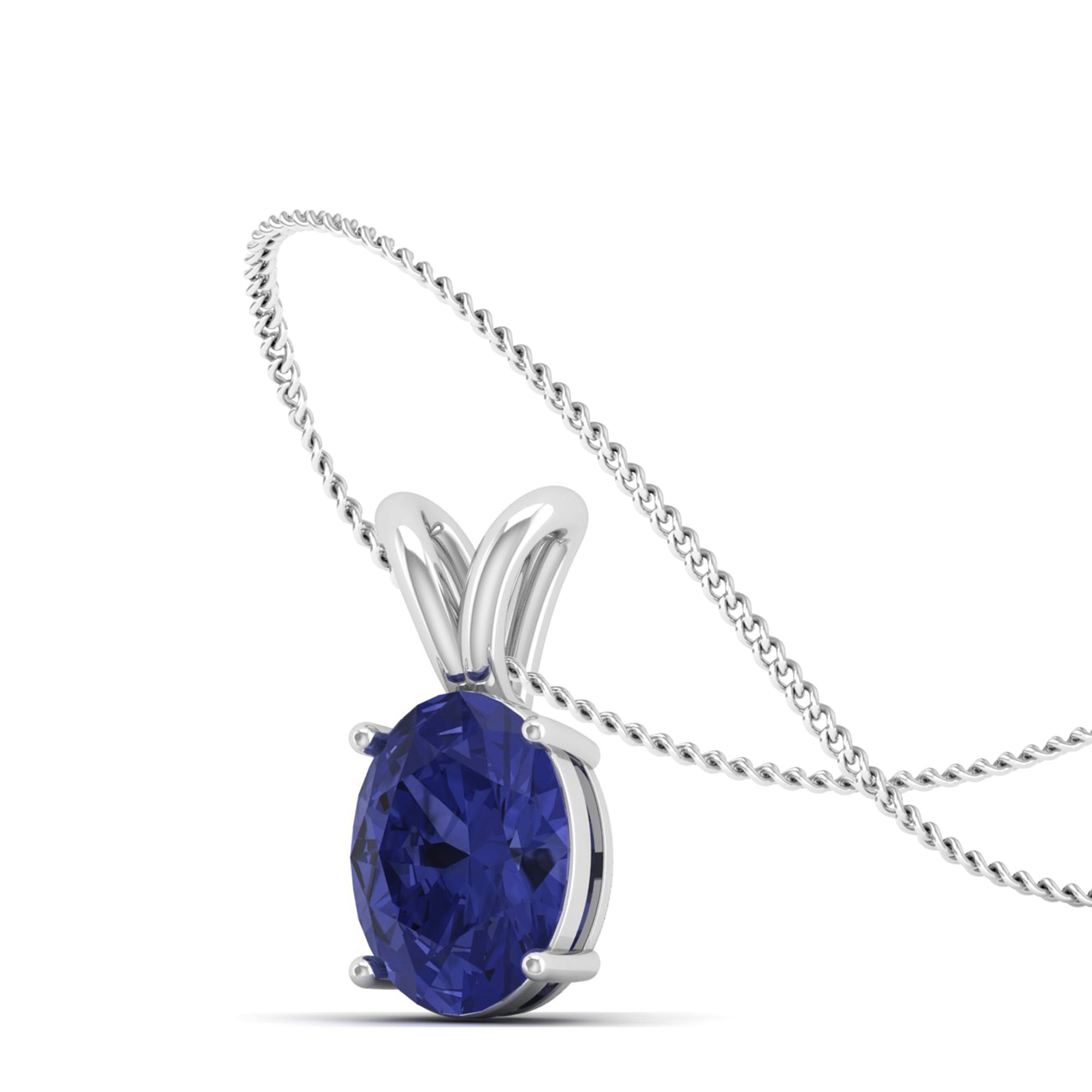Oval Cut Tanzanite Pendant  2.00 Carat