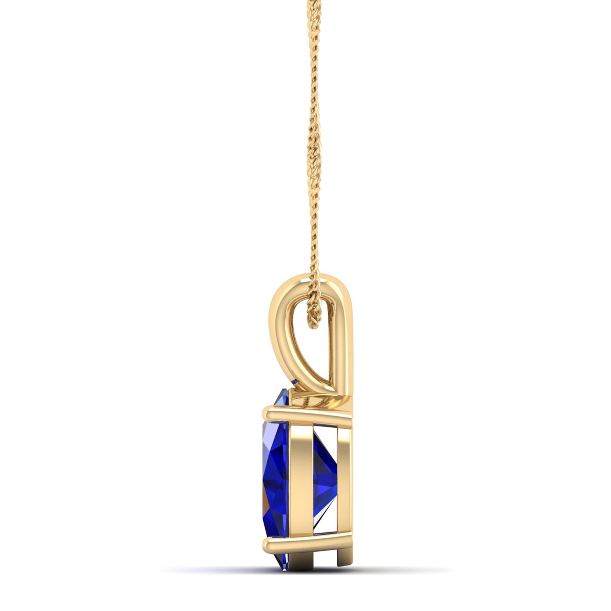 Oval Cut Sapphire Pendant  2.00 Carat