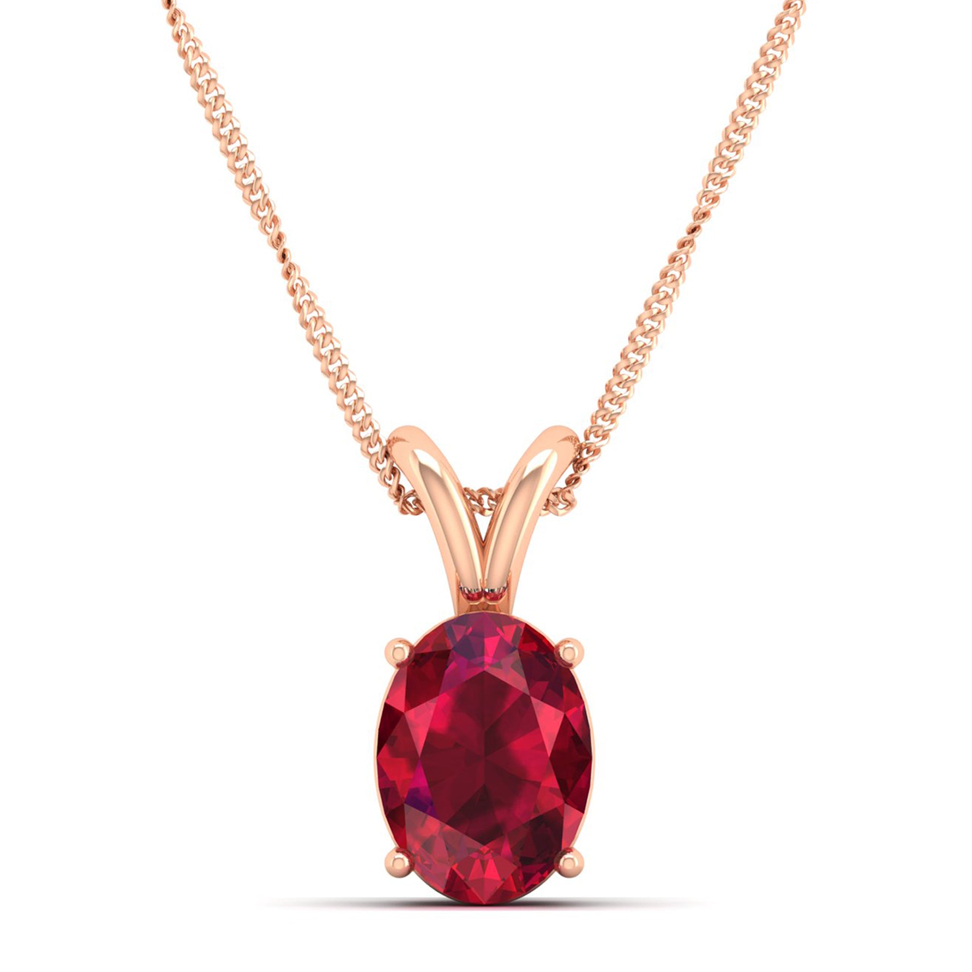 Oval Cut Ruby Pendant  2.50 Carat