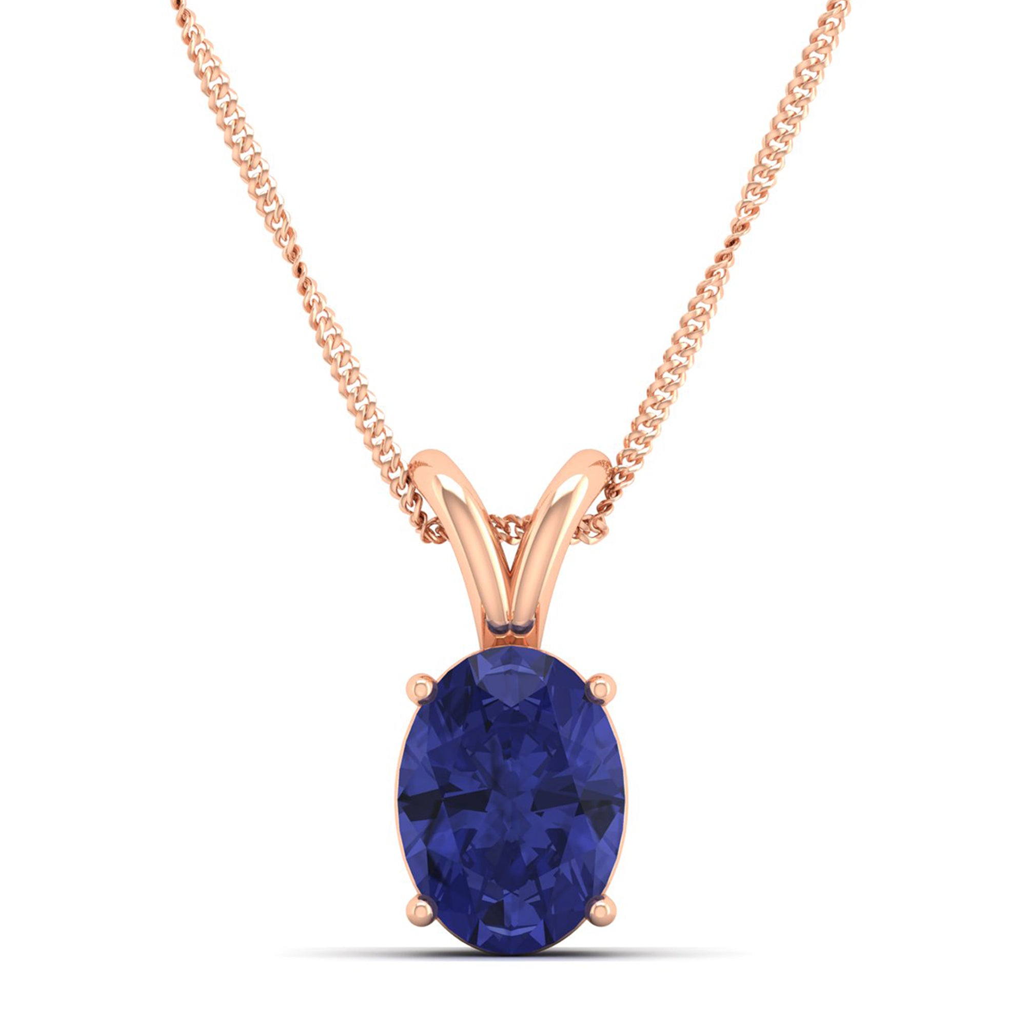 Oval Cut Tanzanite Pendant  2.50 Carat