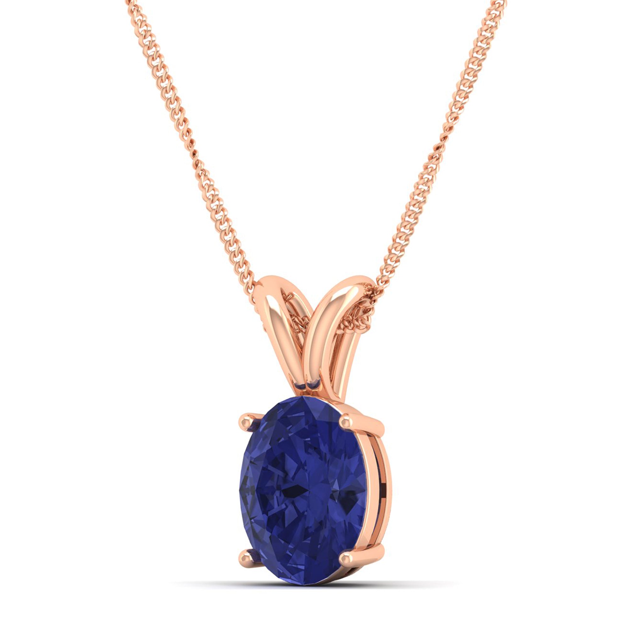 Oval Cut Tanzanite Pendant  2.50 Carat