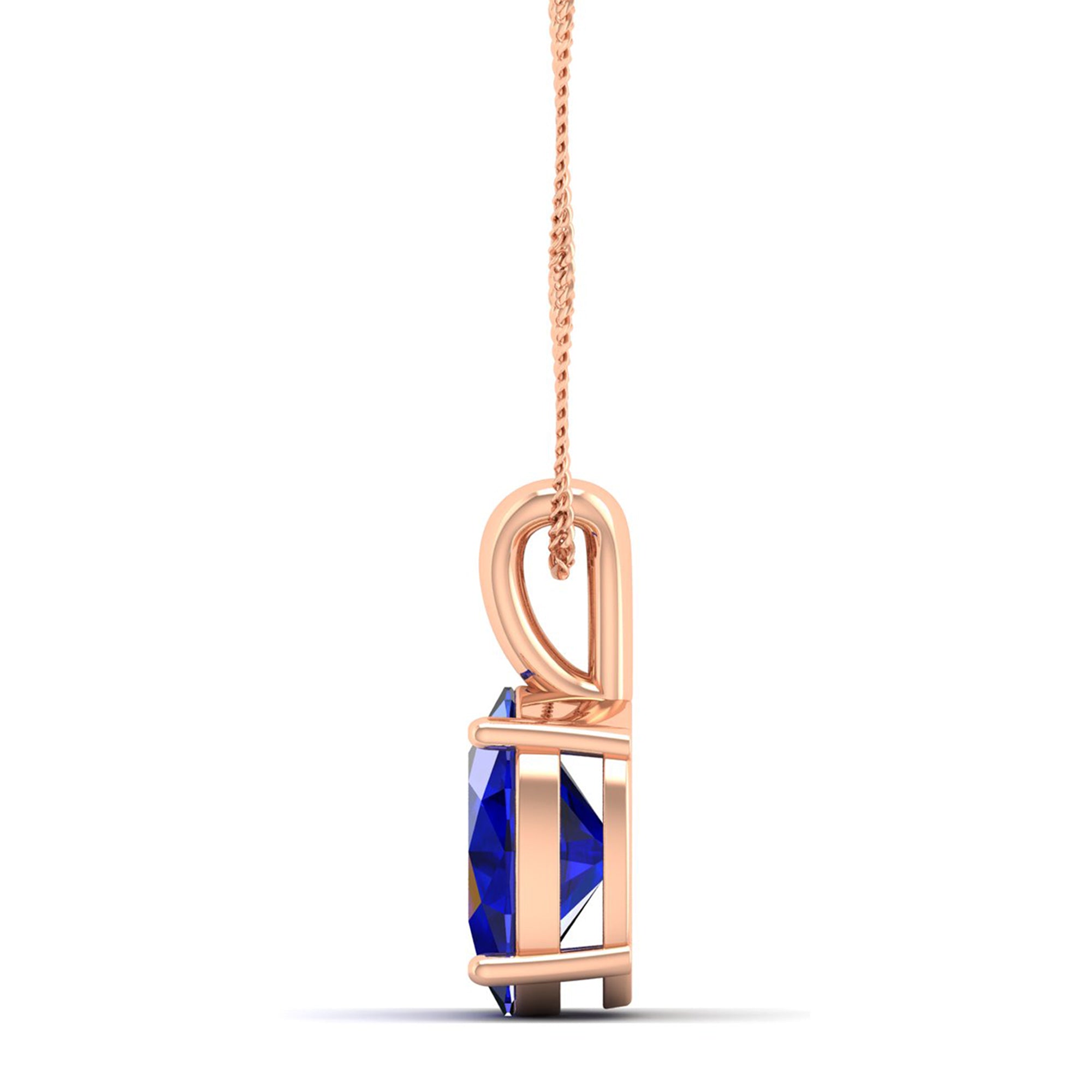 Oval Cut Sapphire Pendant  2.50 Carat