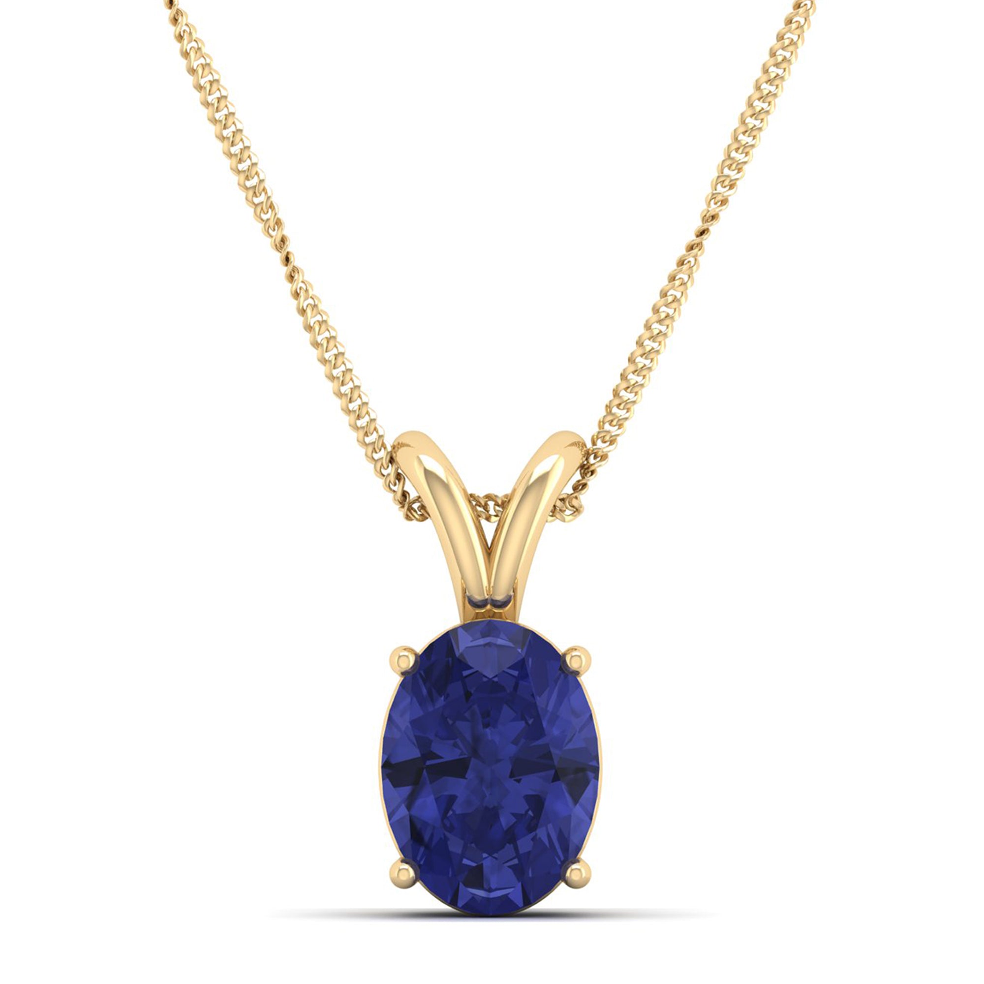 Oval Cut Tanzanite Pendant  2.50 Carat