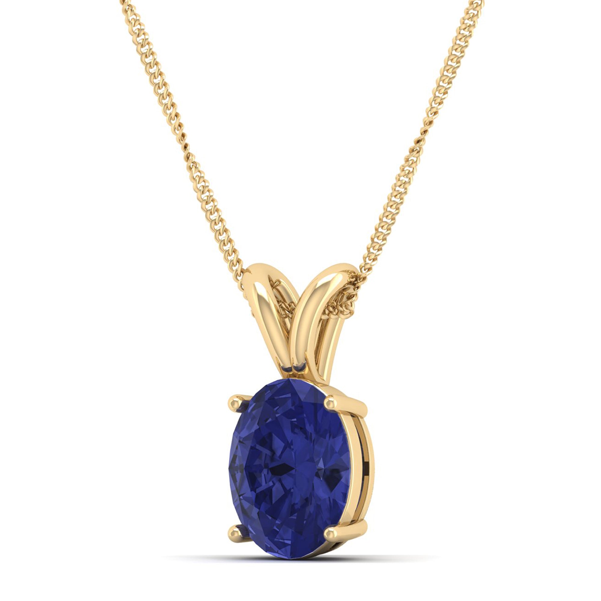 Oval Cut Tanzanite Pendant  2.50 Carat