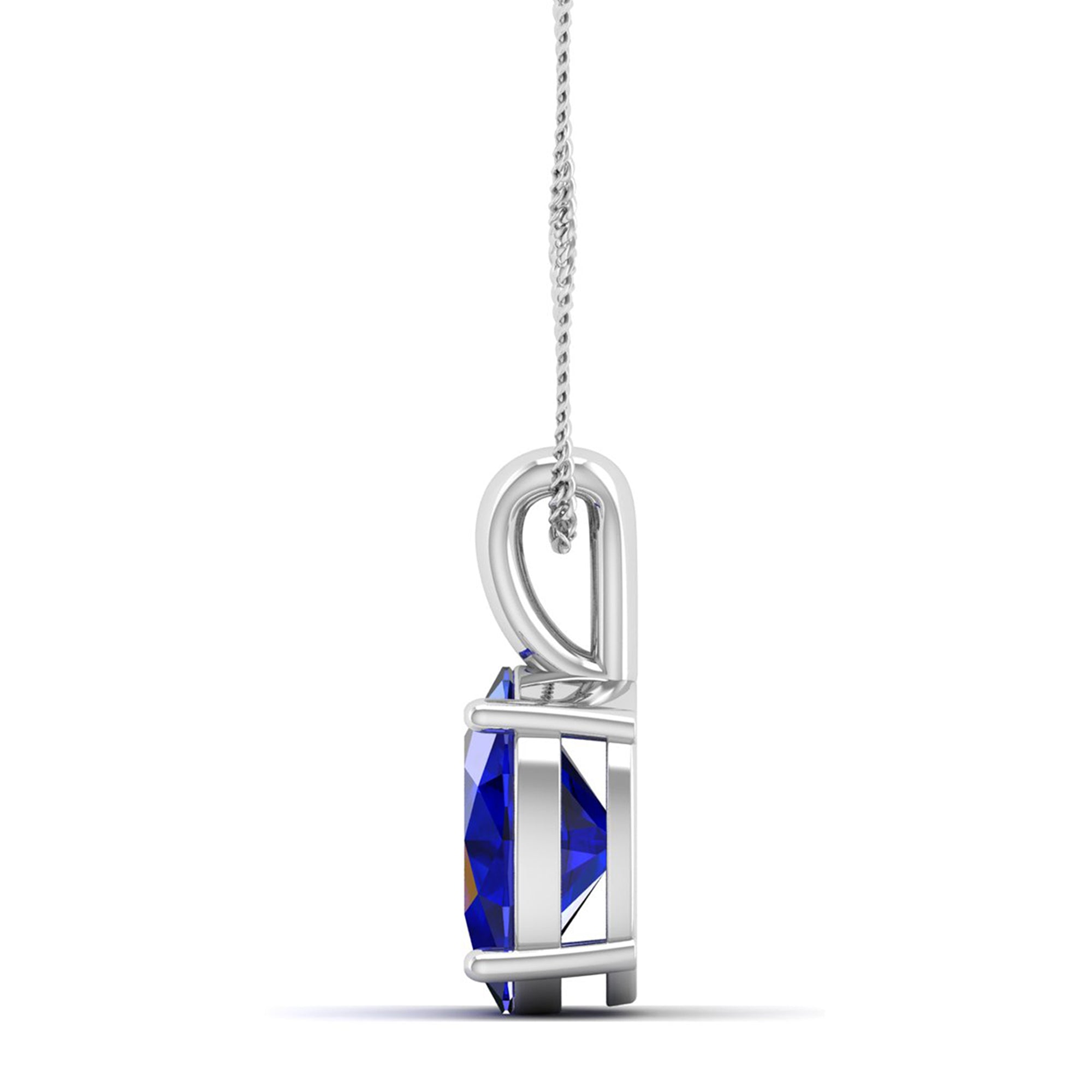 Oval Cut Sapphire Pendant  3.0 Carat