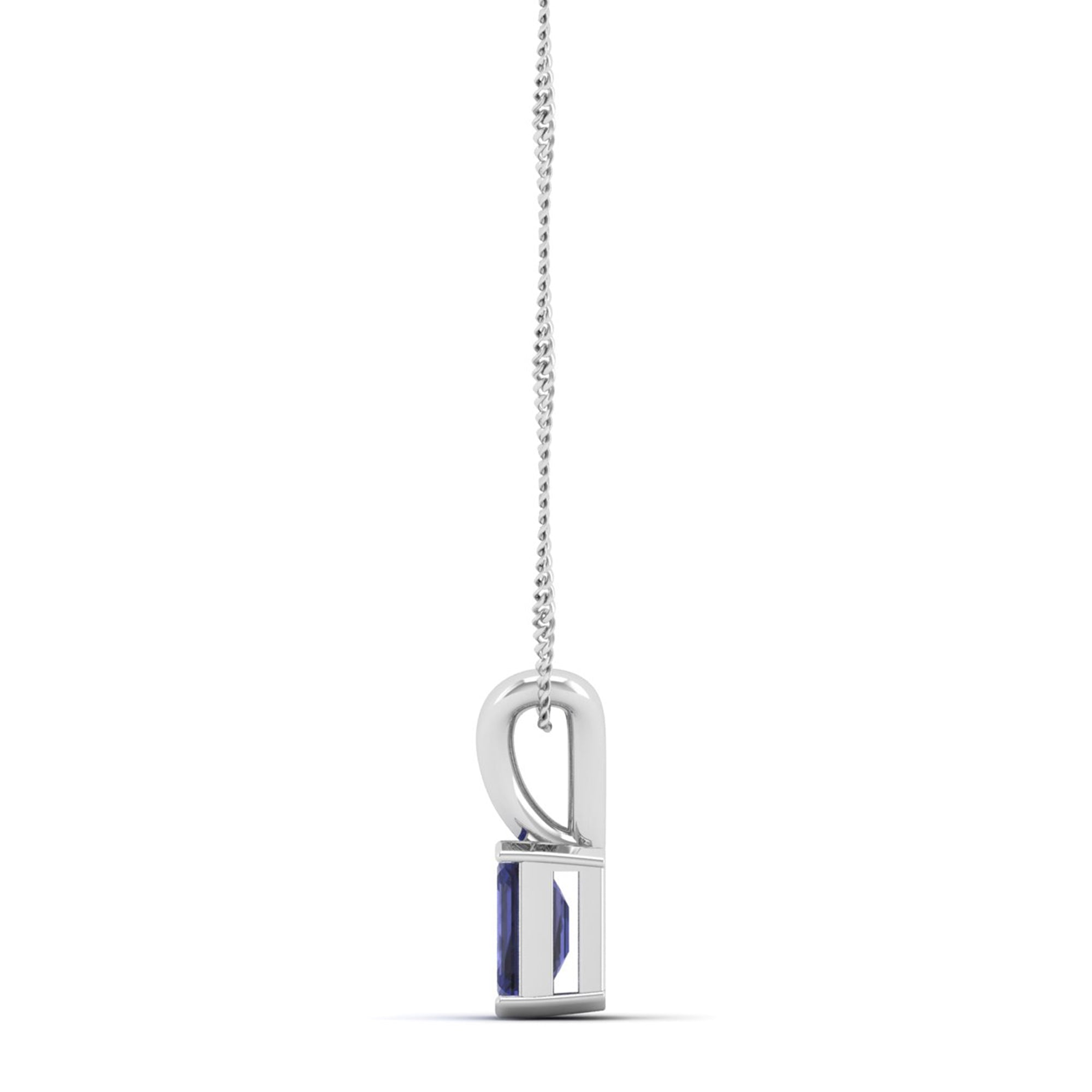 Emerald Cut Tanzanite Pendant  0.50 Carat