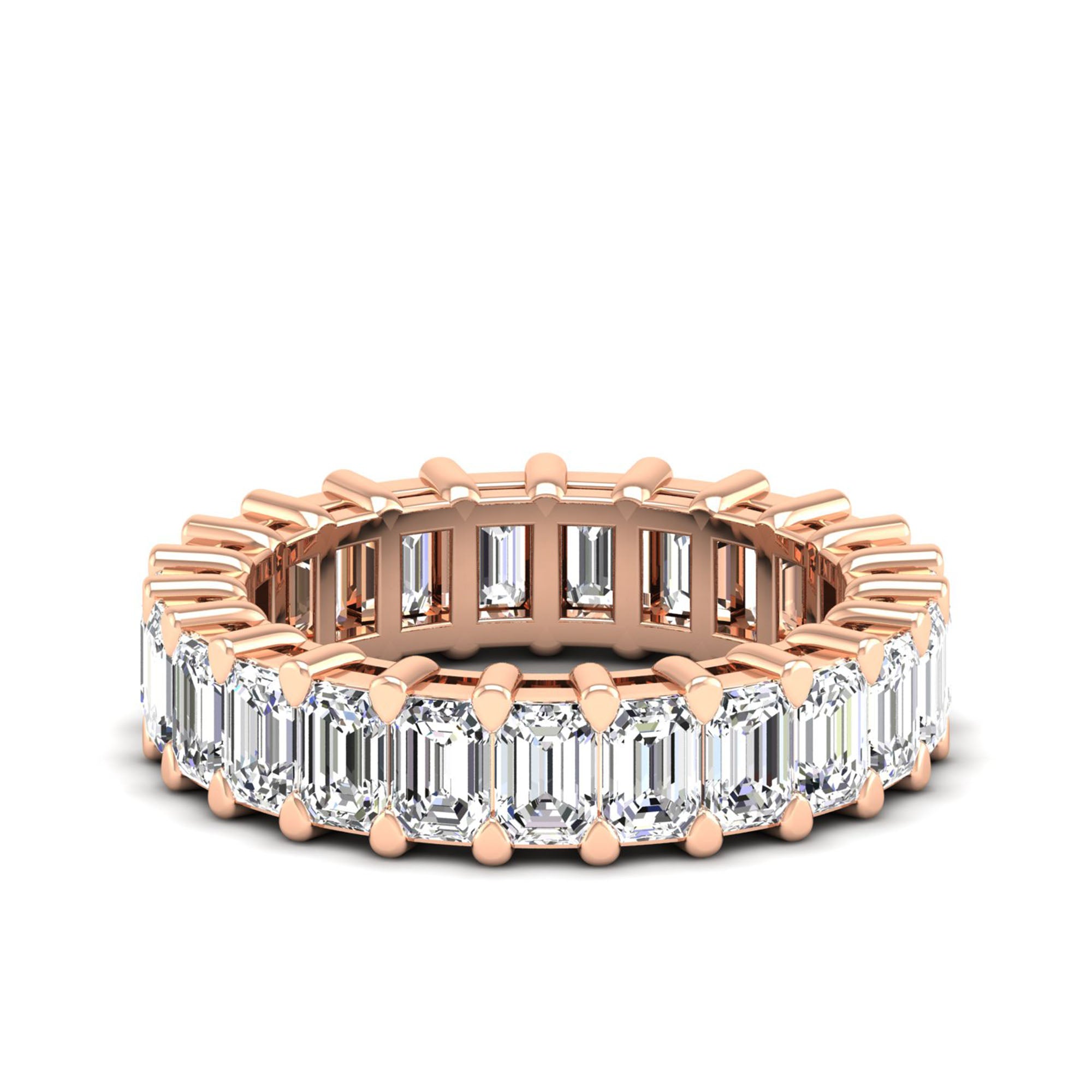 Emerald Cut Full Eternity Band 23pcs