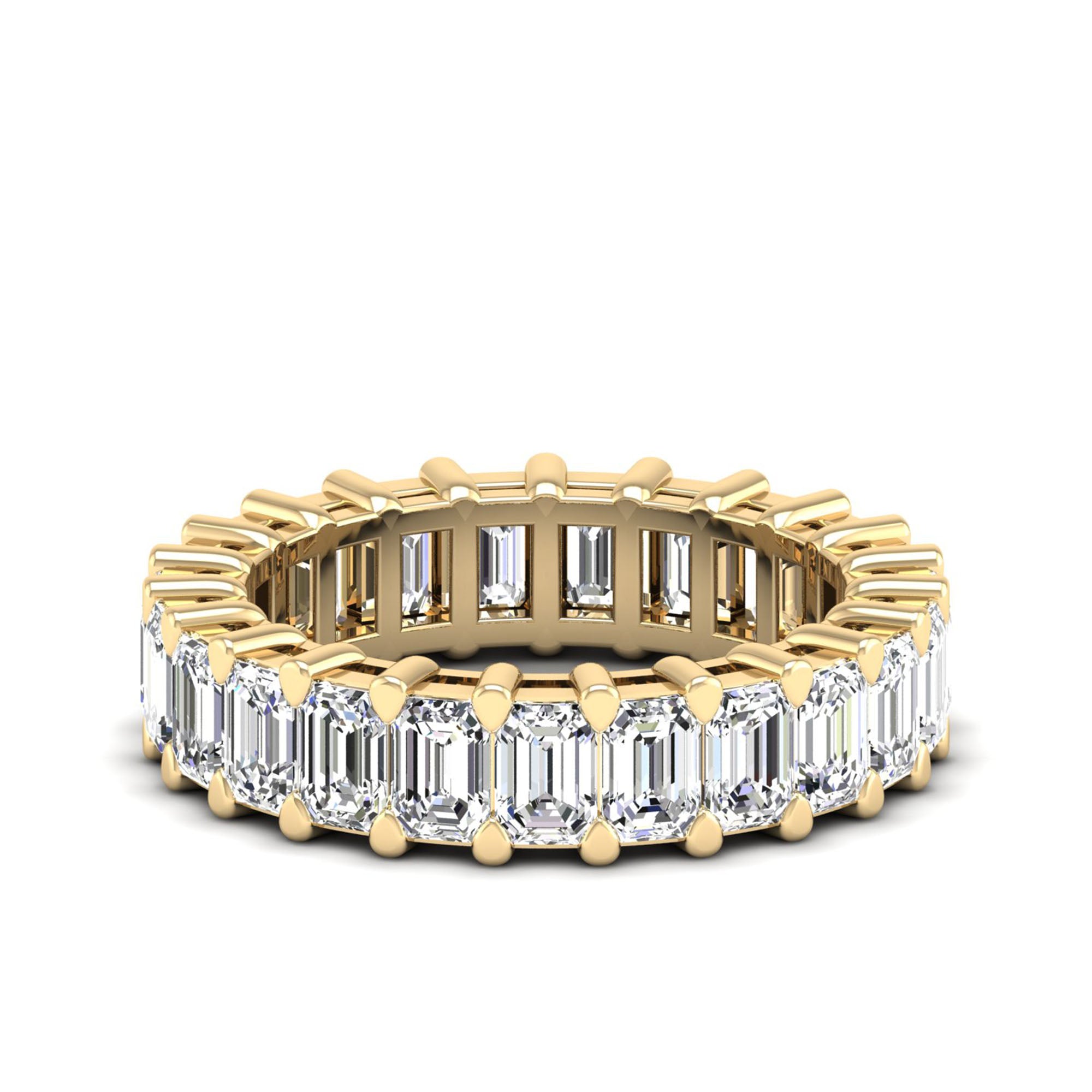 Emerald Cut Full Eternity Band 23pcs
