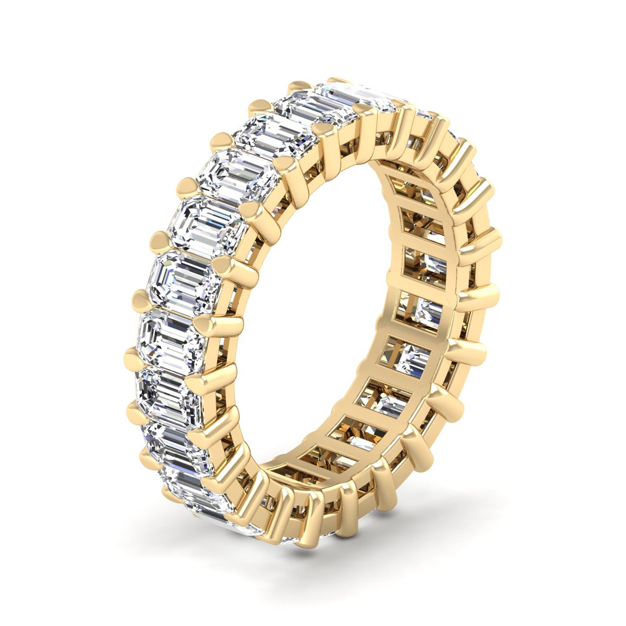 Emerald Cut Full Eternity Band 23pcs