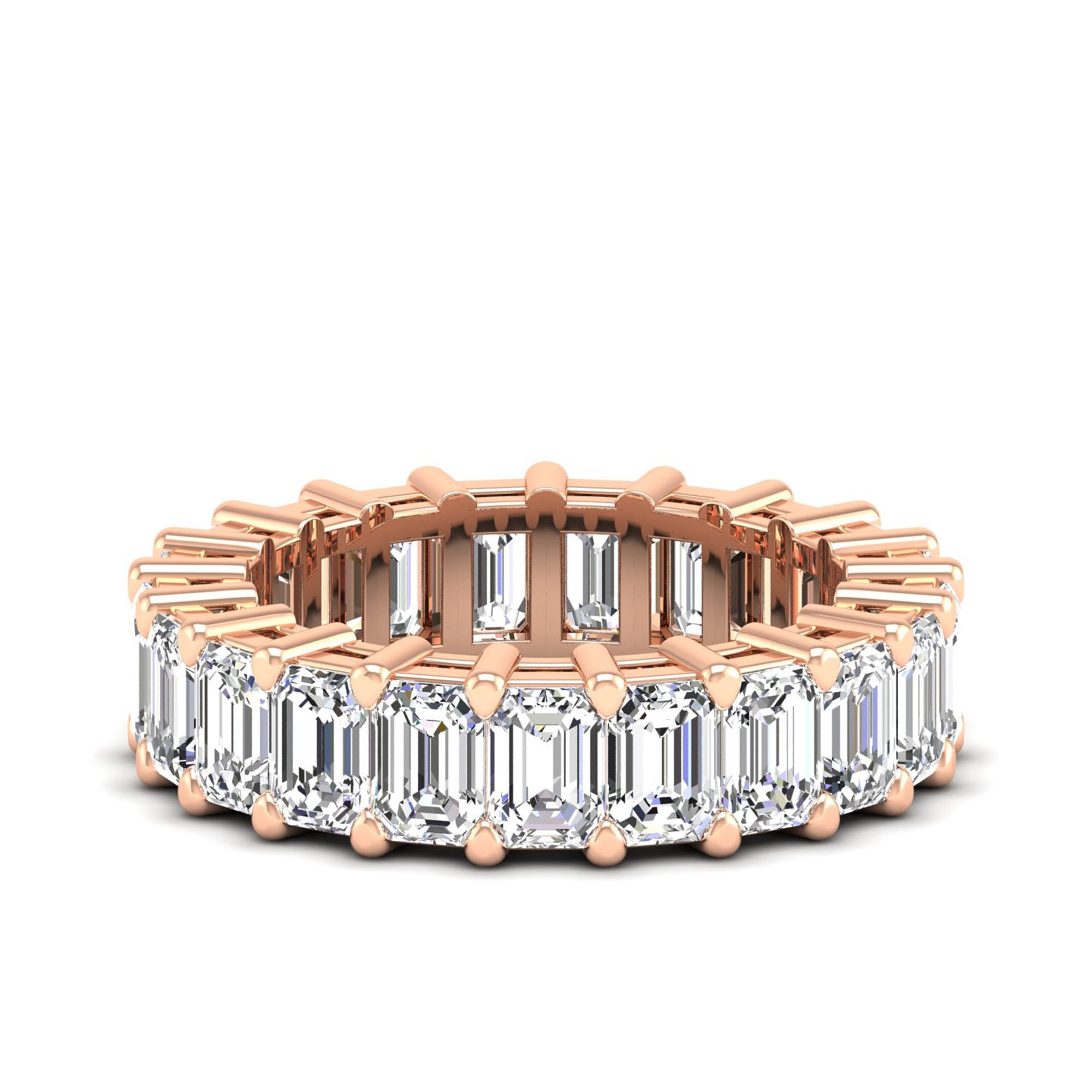 Emerald Cut Full Eternity Band 21pcs