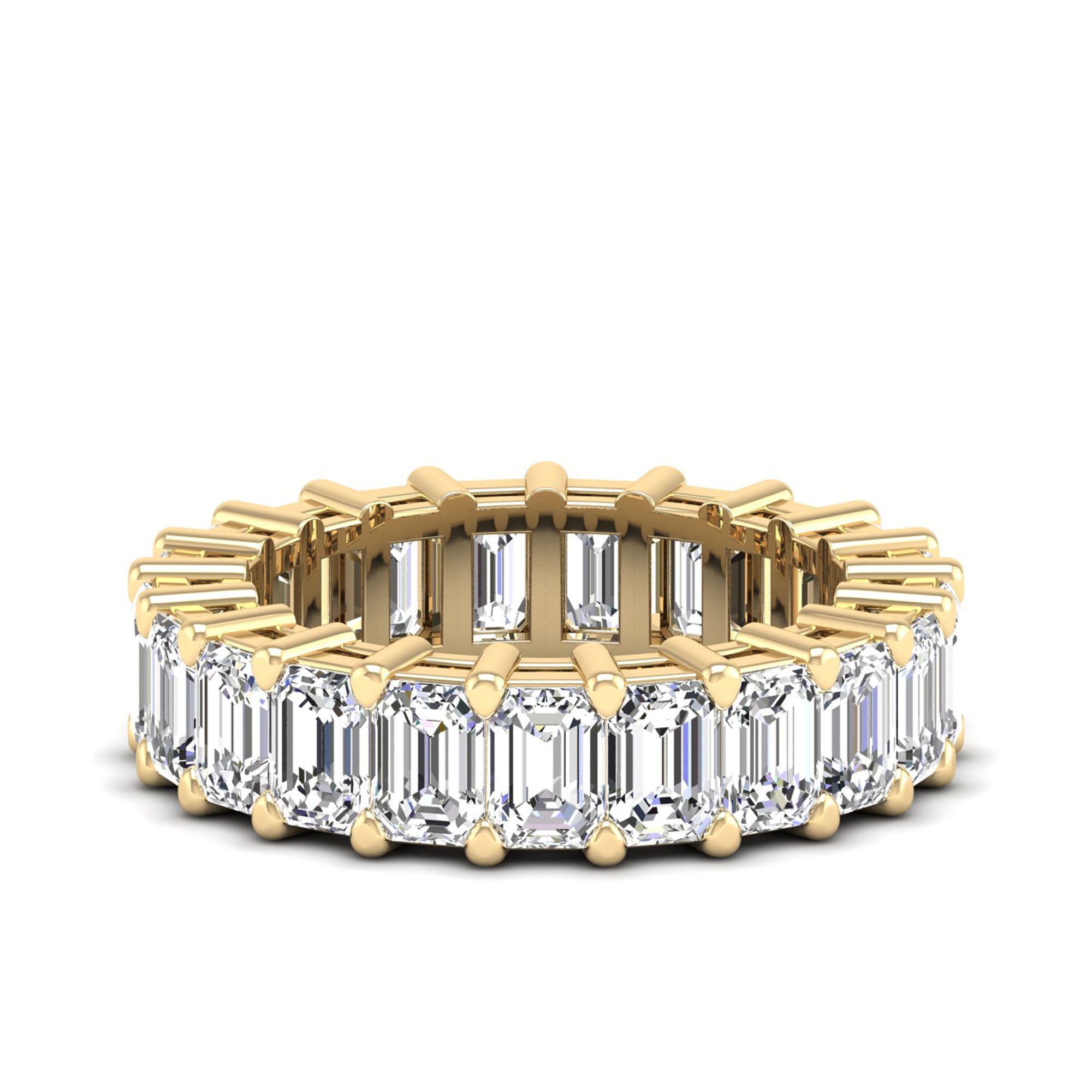 Emerald Cut Full Eternity Band 21pcs