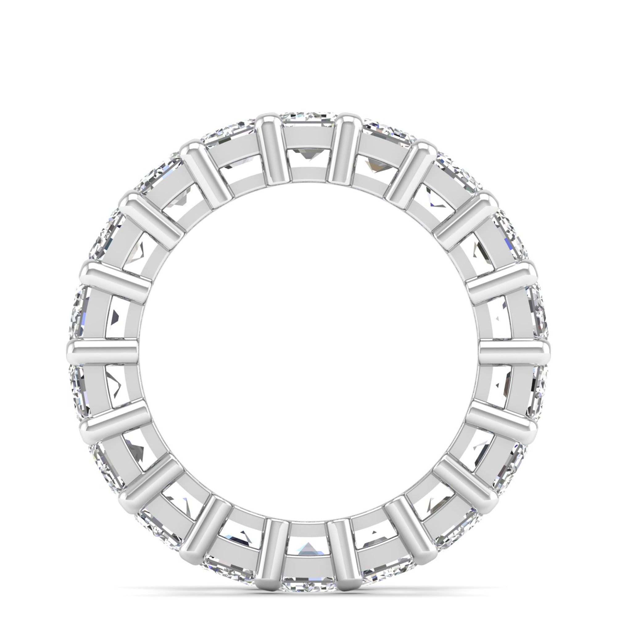 Emerald Cut Full Eternity Band 18pcs