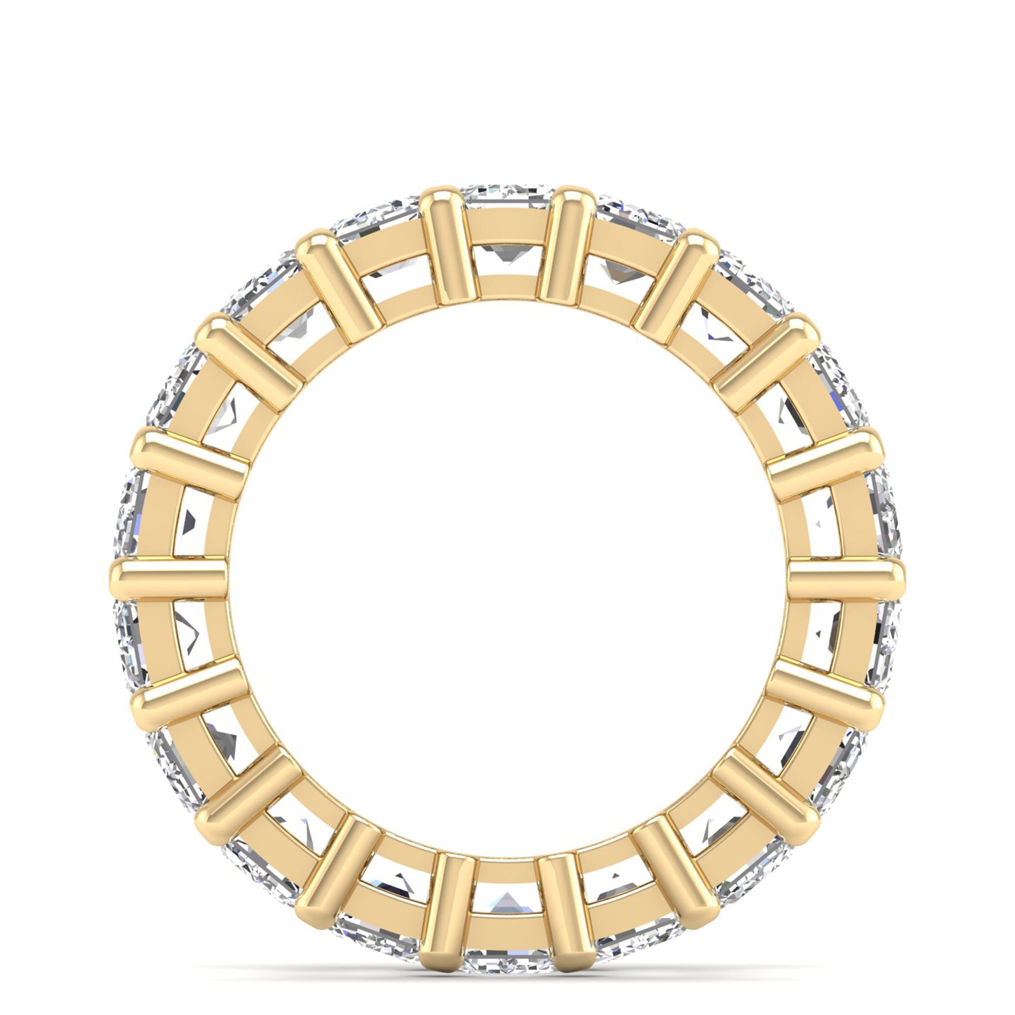 Emerald Cut Full Eternity Band 18pcs