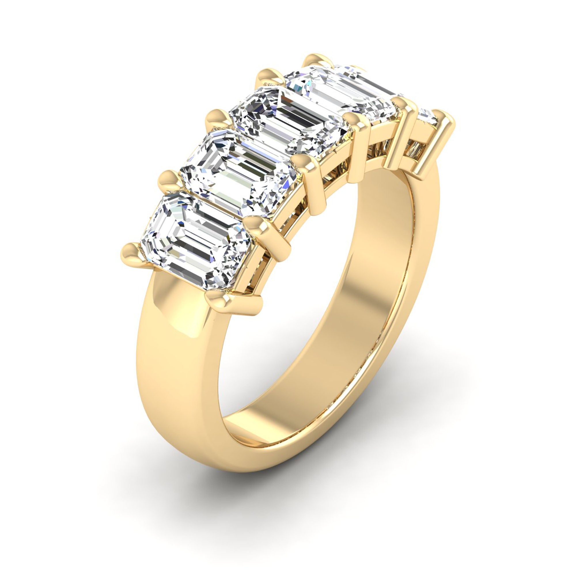 Emerald Cut Lab-Grown Diamond Ring