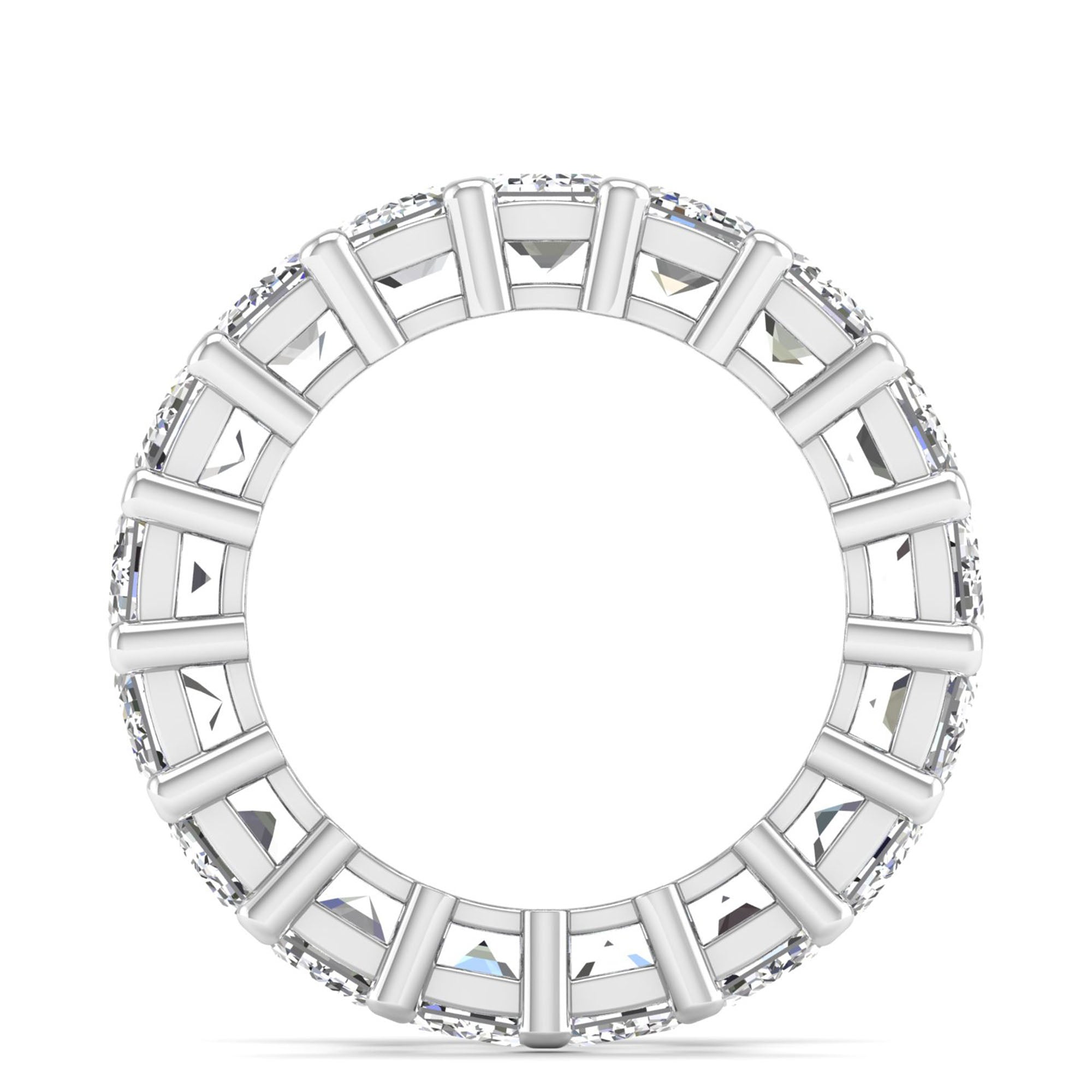 Emerald Cut Full Eternity Band 17pcs