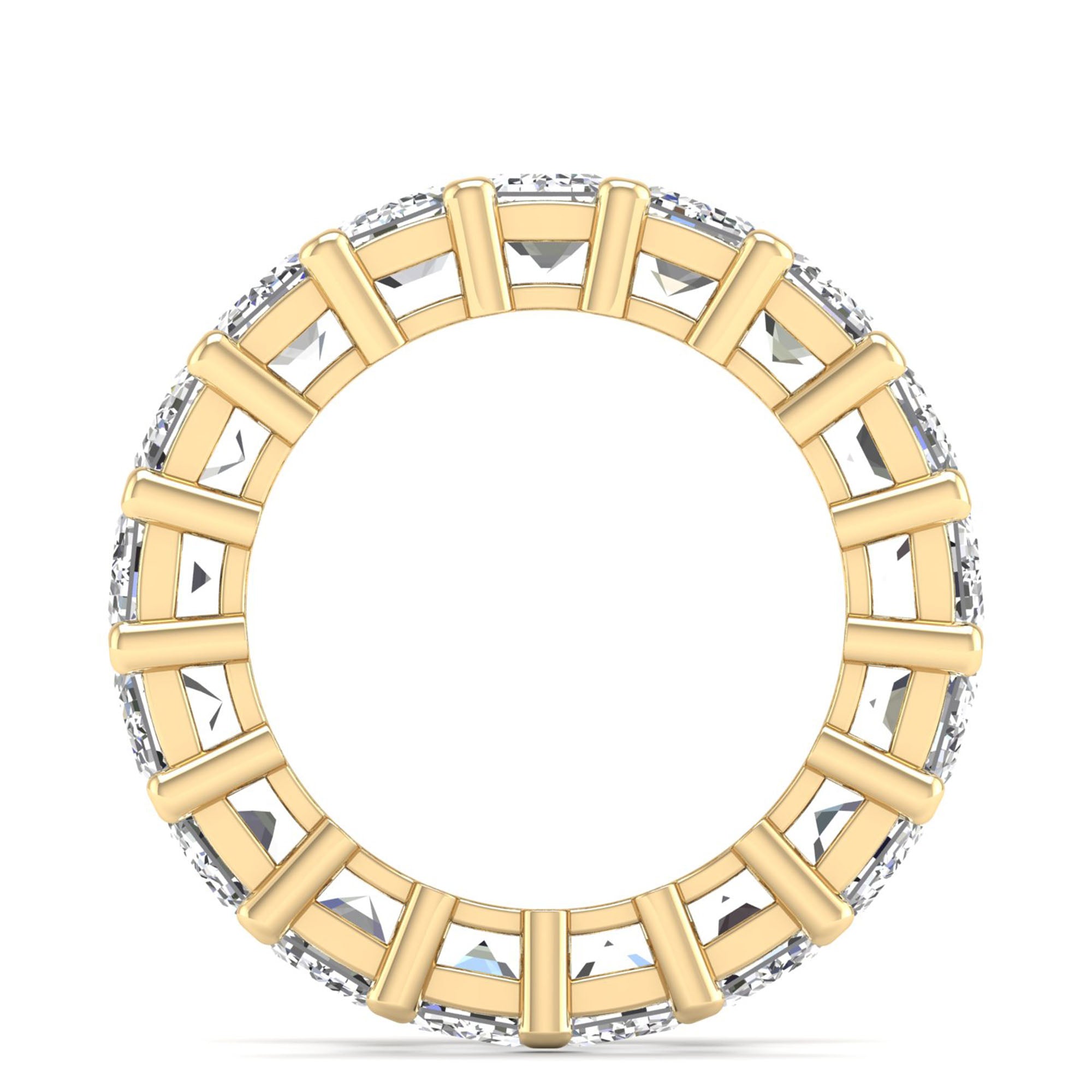 Emerald Cut Full Eternity Band 17pcs