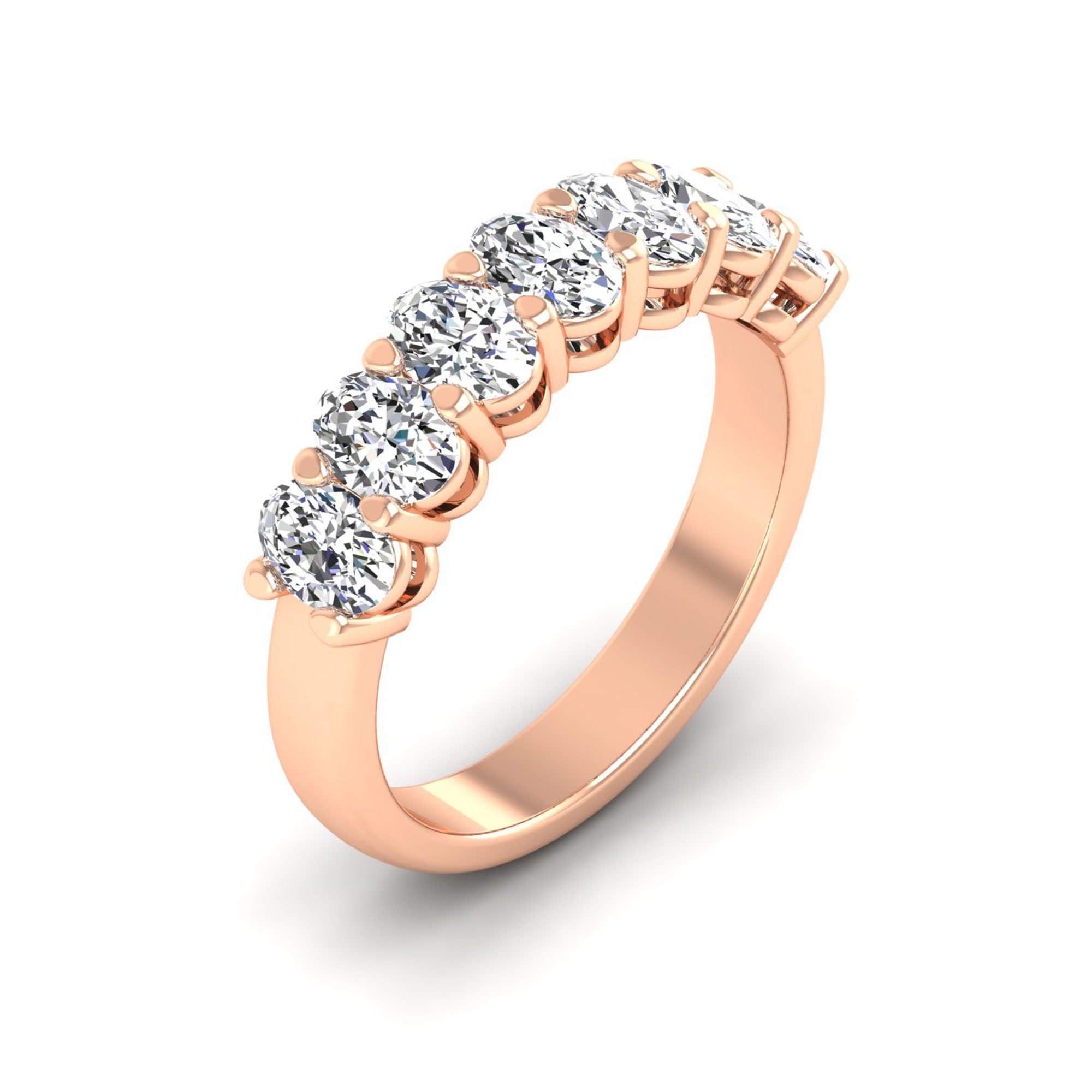 Oval Lab-Grown Diamond Ring (7 Stones)