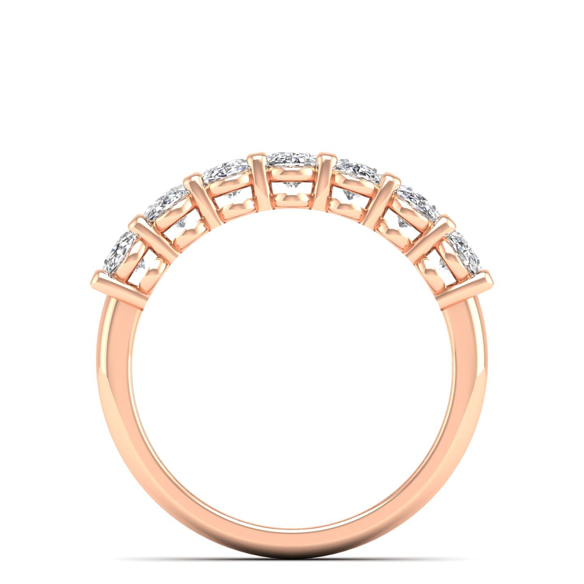 Oval Lab-Grown Diamond Ring (7 Stones)