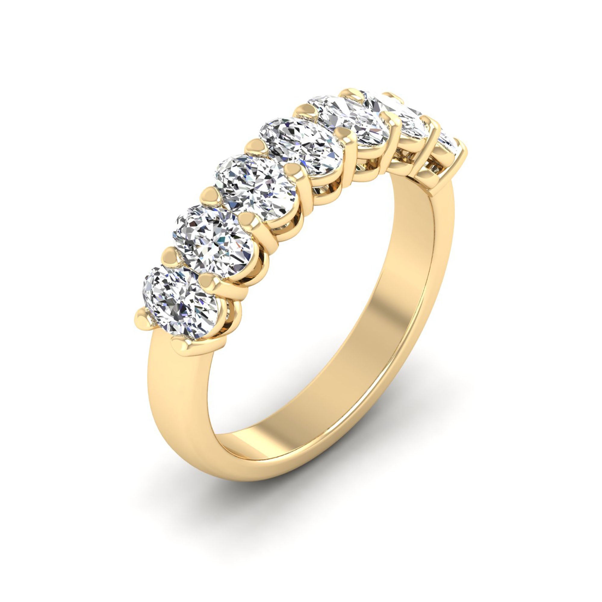 Oval Lab-Grown Diamond Ring (7 Stones)