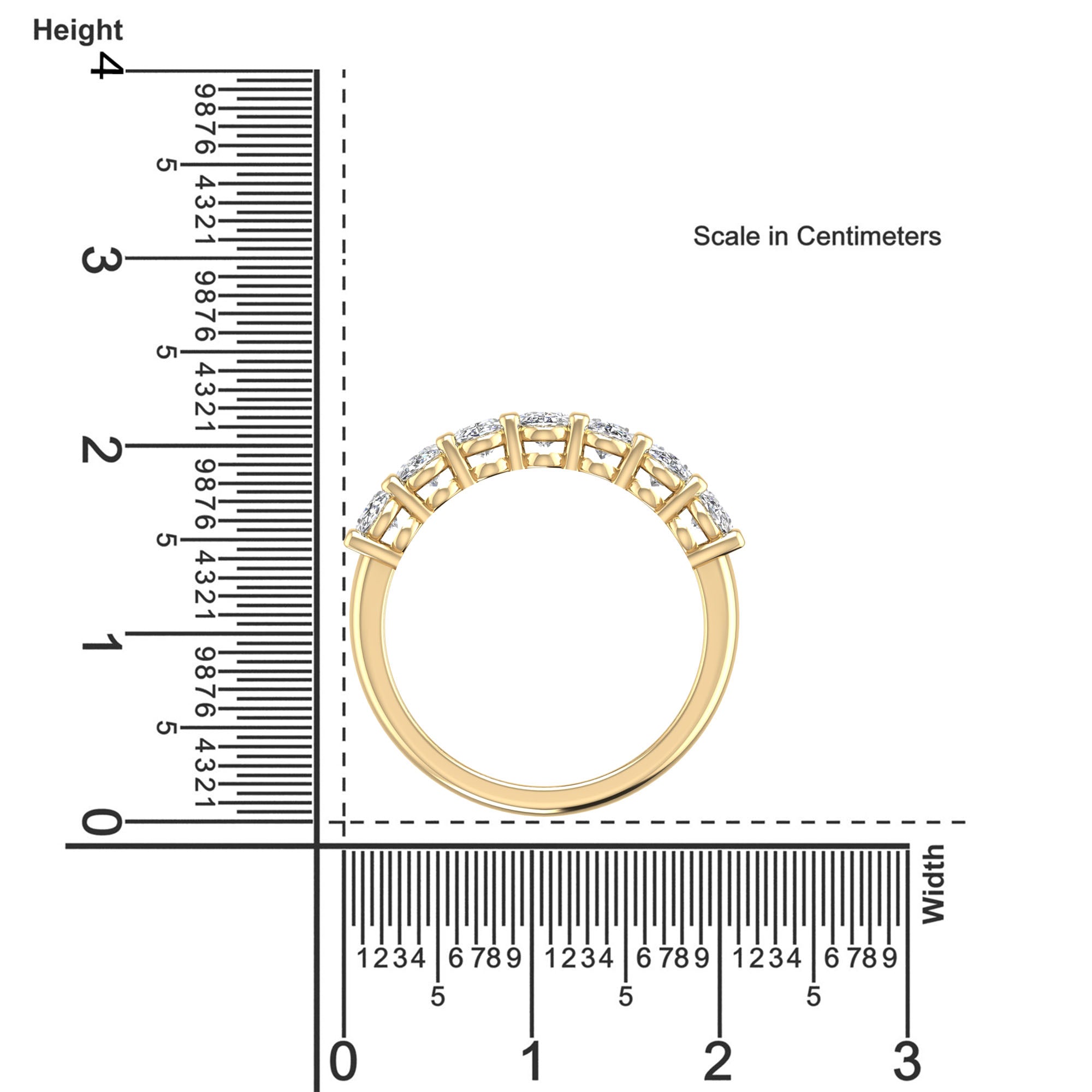 Oval Lab-Grown Diamond Ring (7 Stones)