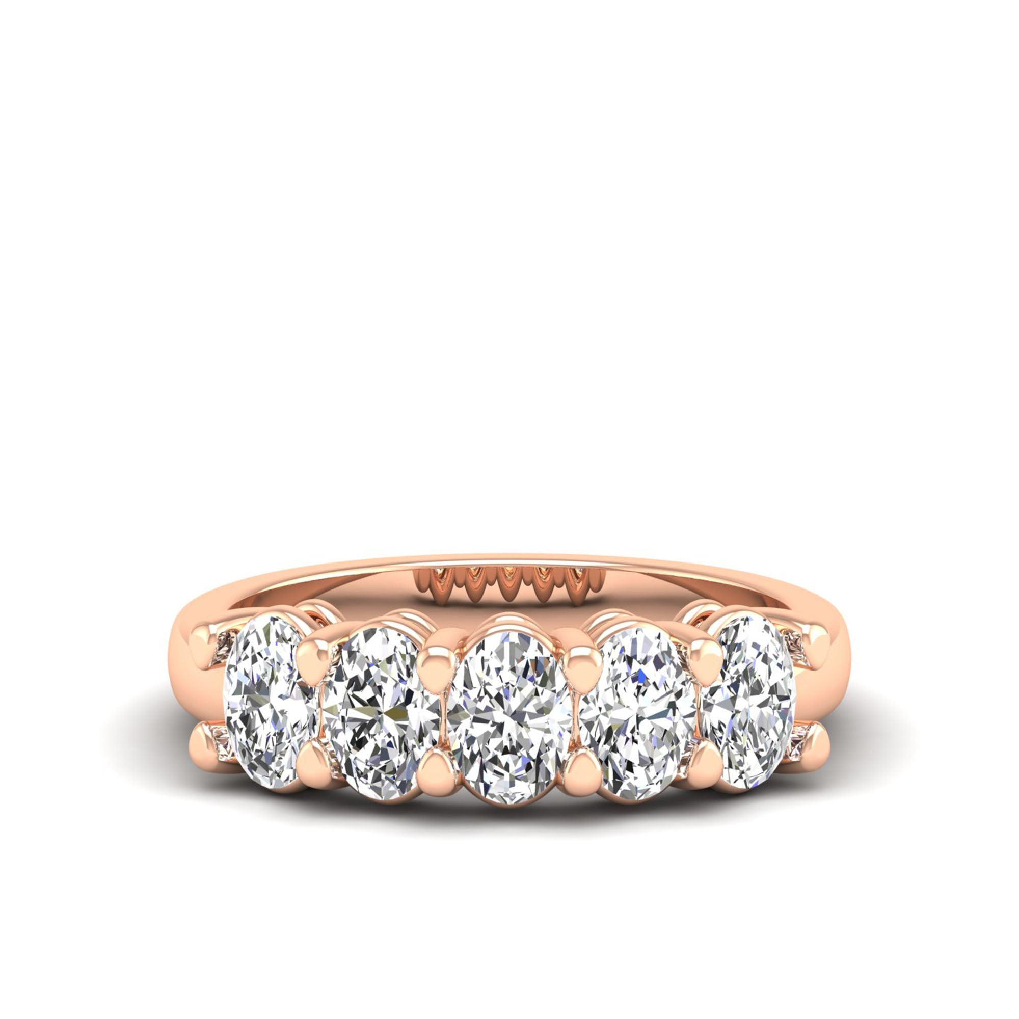5-Stone Oval Lab-Grown Diamond Ring