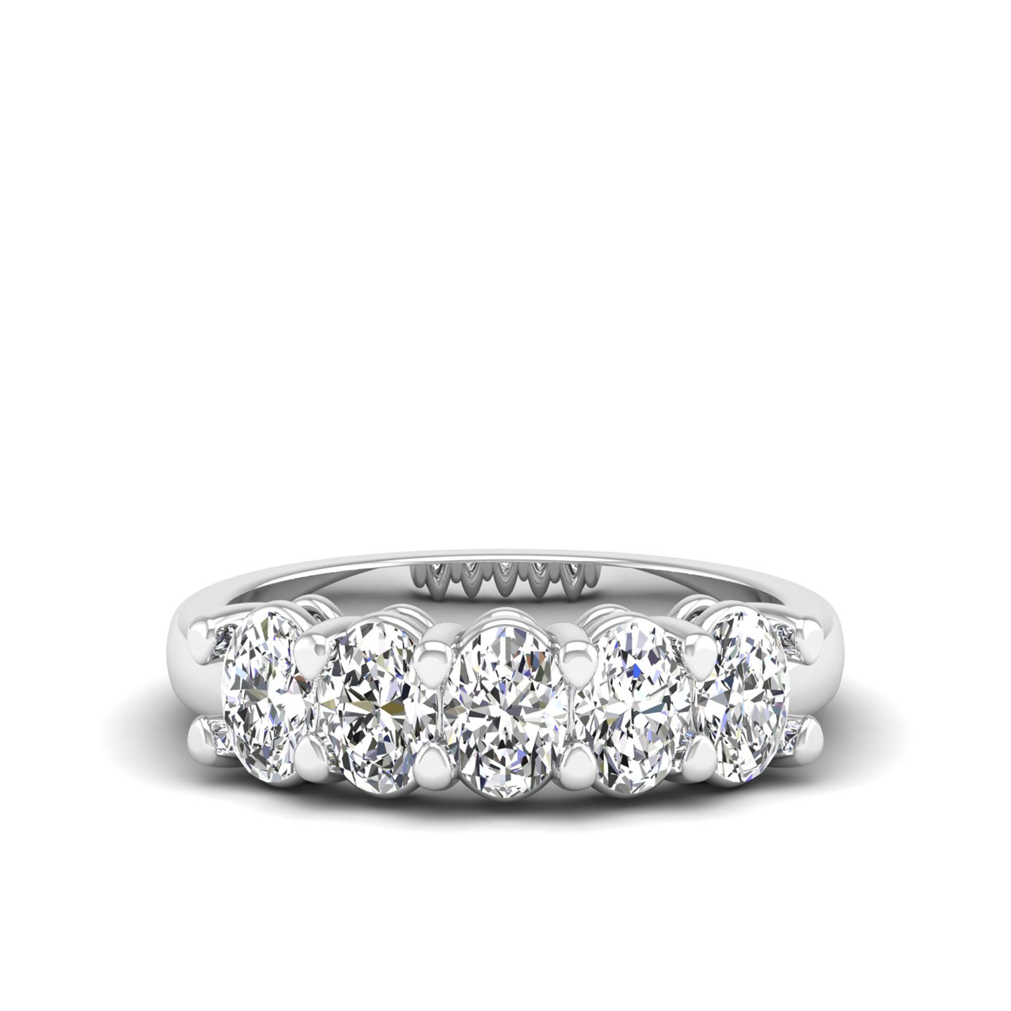 5-Stone Oval Lab-Grown Diamond Ring