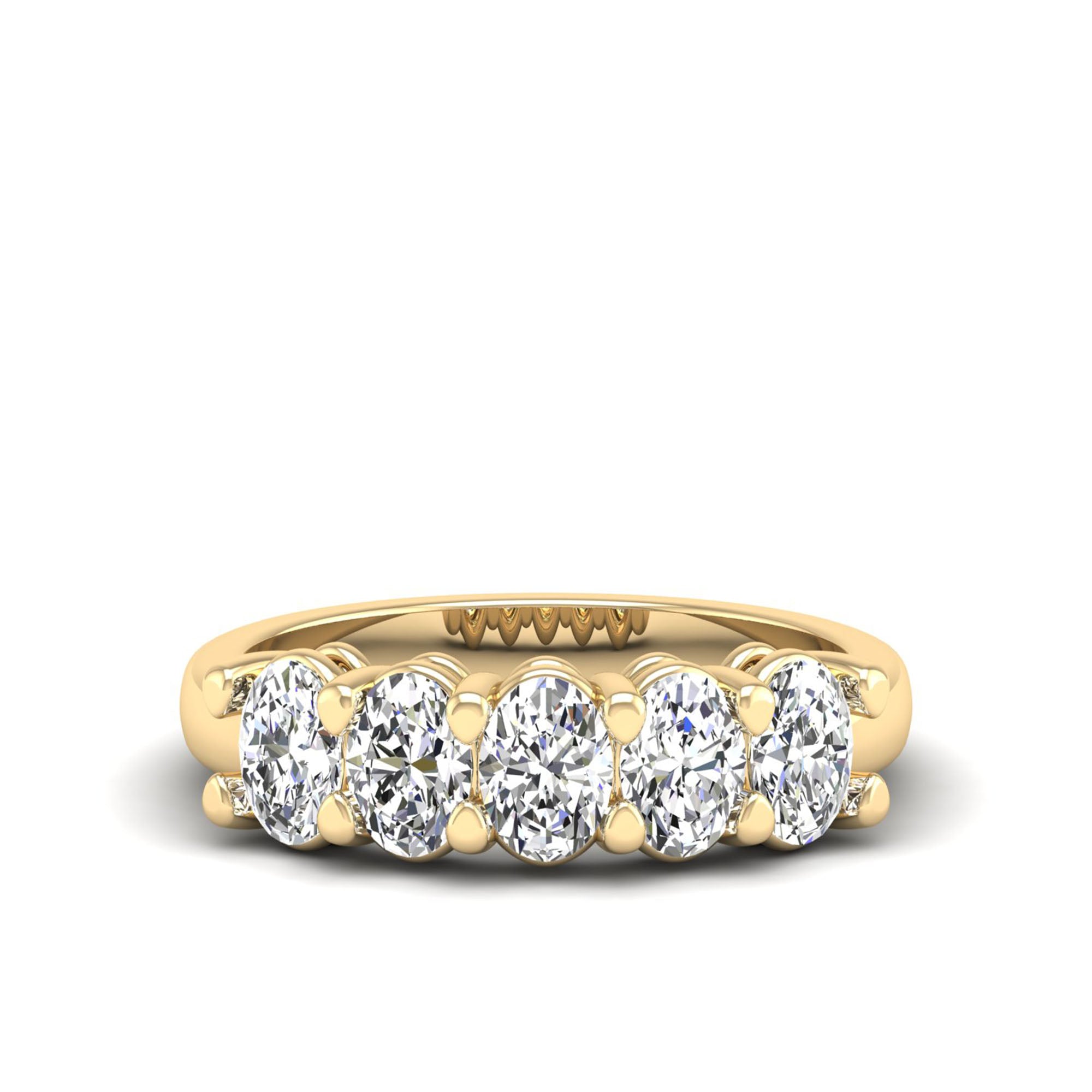 5-Stone Oval Lab-Grown Diamond Ring