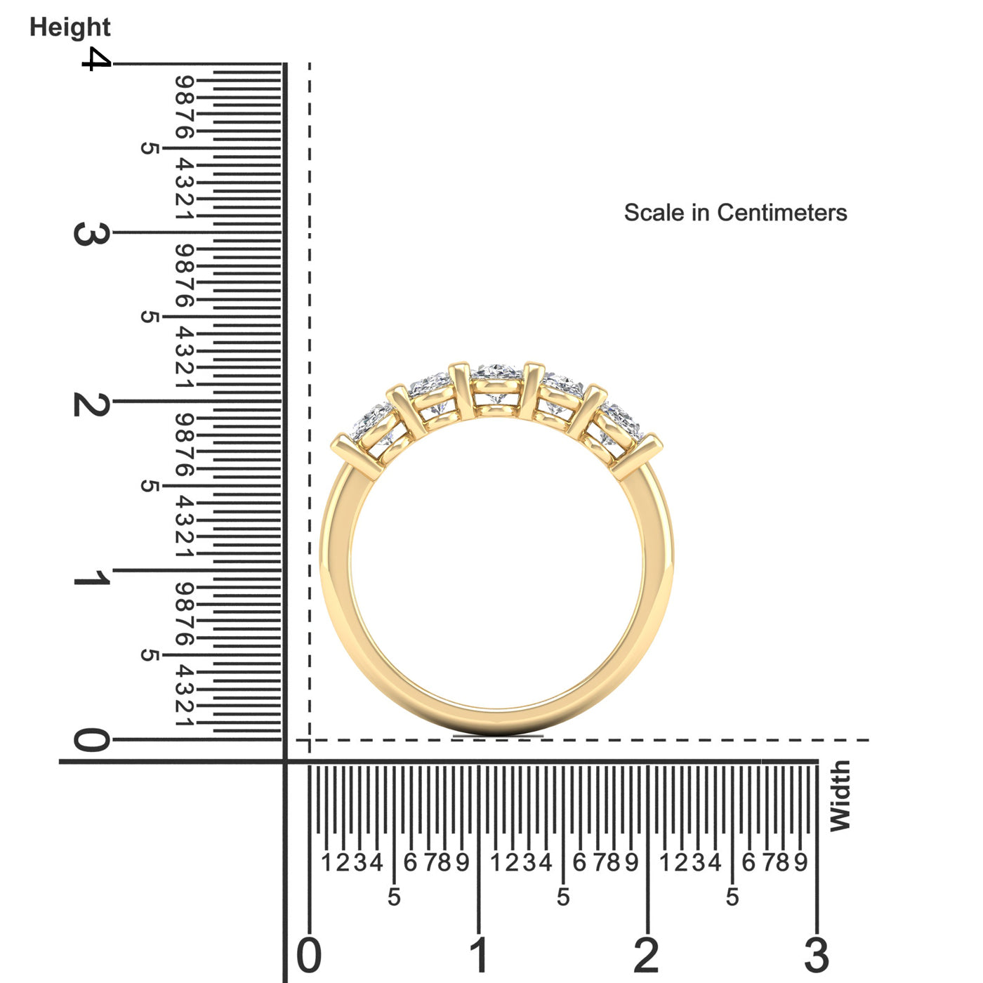 5-Stone Oval Lab-Grown Diamond Ring