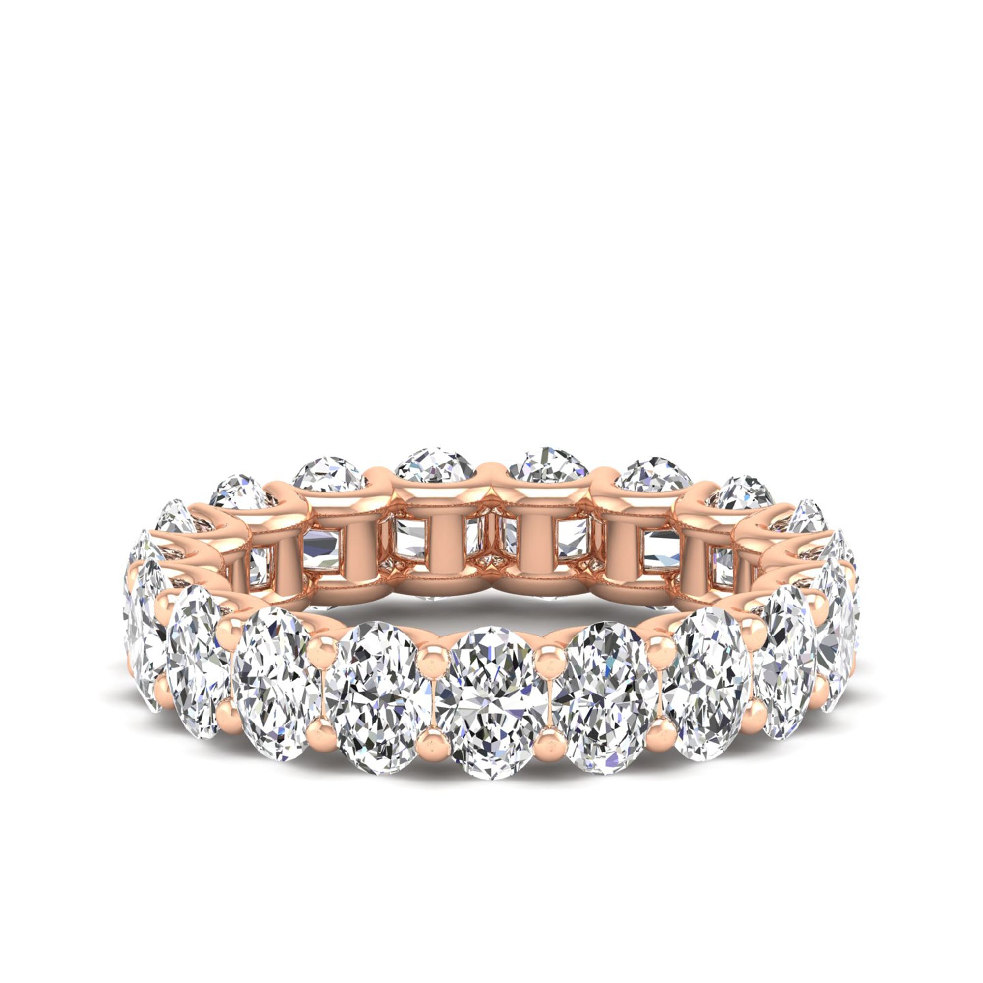 Oval Cut  Full Eternity Band (4.7×3.35 mm, 19 Stones)