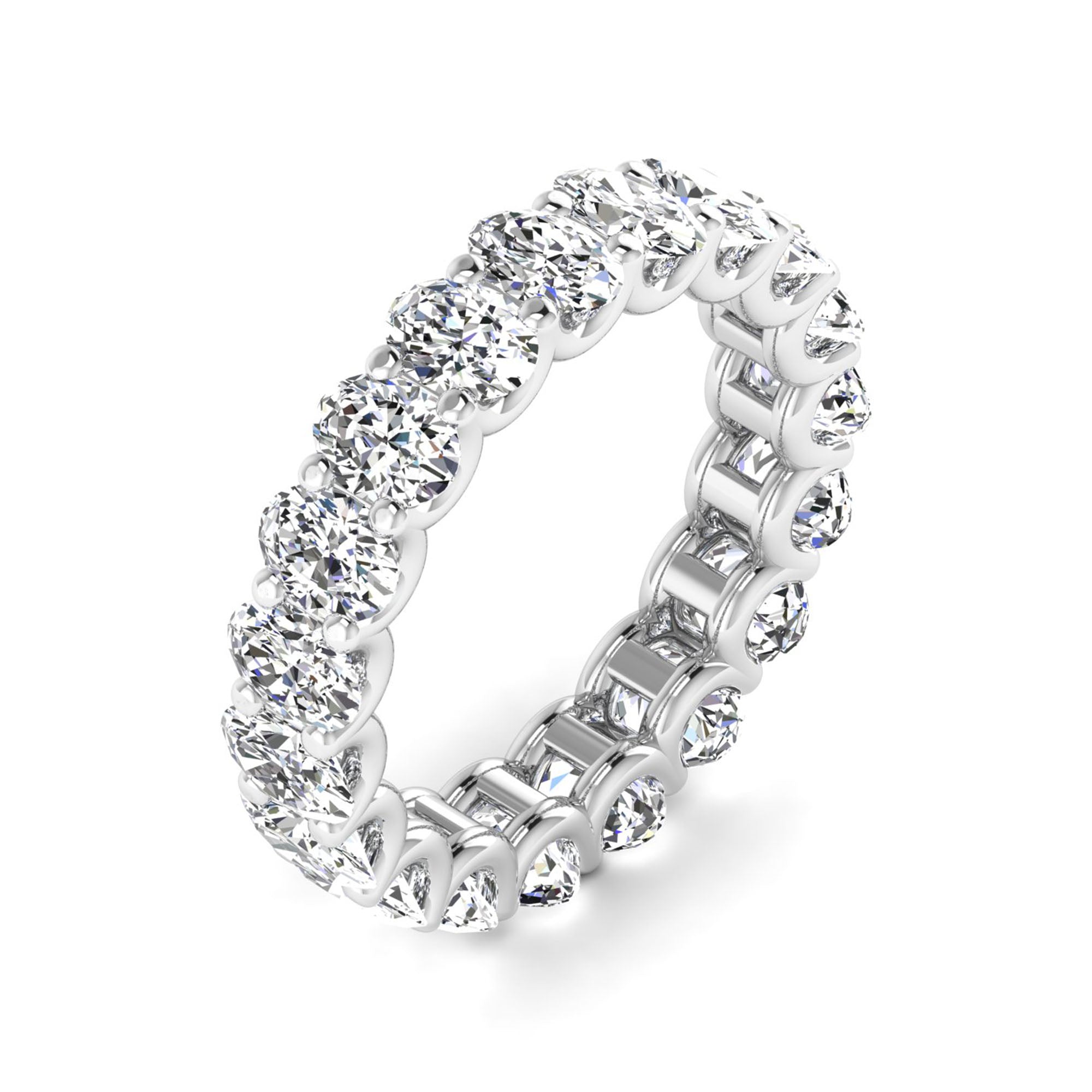 Oval Cut  Full Eternity Band (4.7×3.35 mm, 19 Stones)