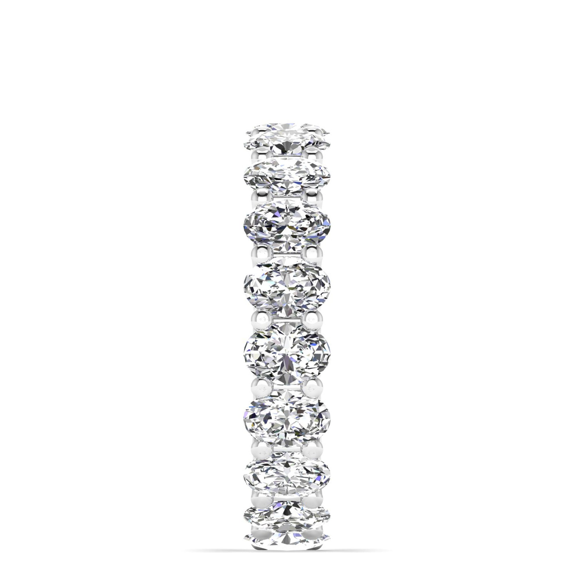 Oval Cut  Full Eternity Band (4.7×3.35 mm, 19 Stones)