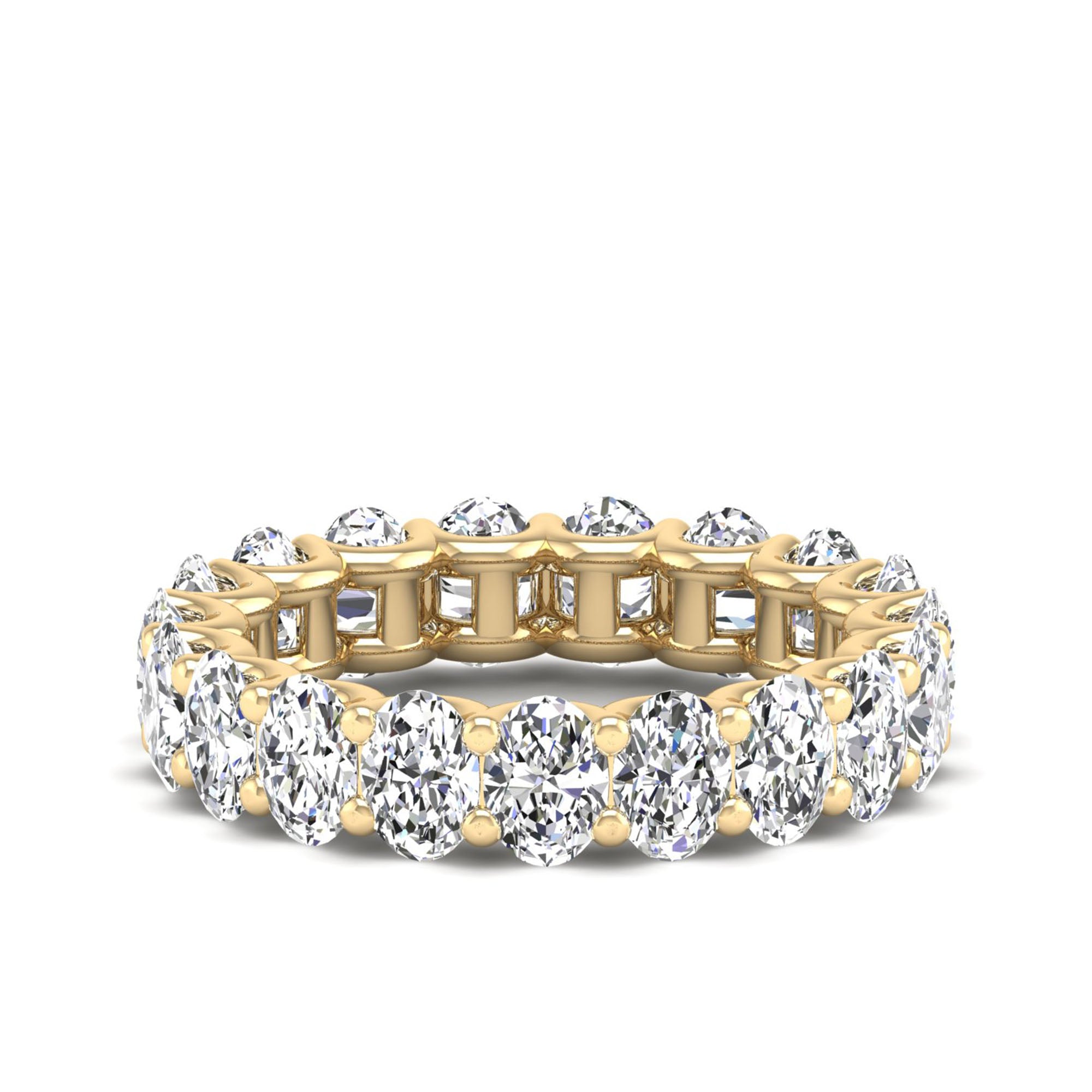Oval Cut  Full Eternity Band (4.7×3.35 mm, 19 Stones)