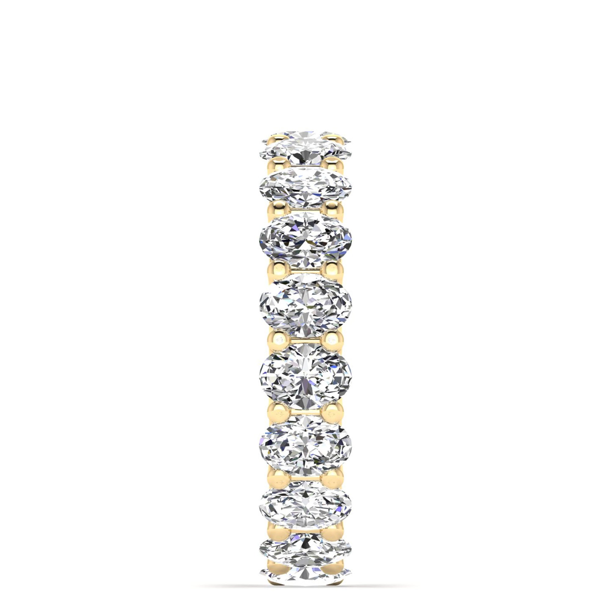 Oval Cut  Full Eternity Band (4.7×3.35 mm, 19 Stones)