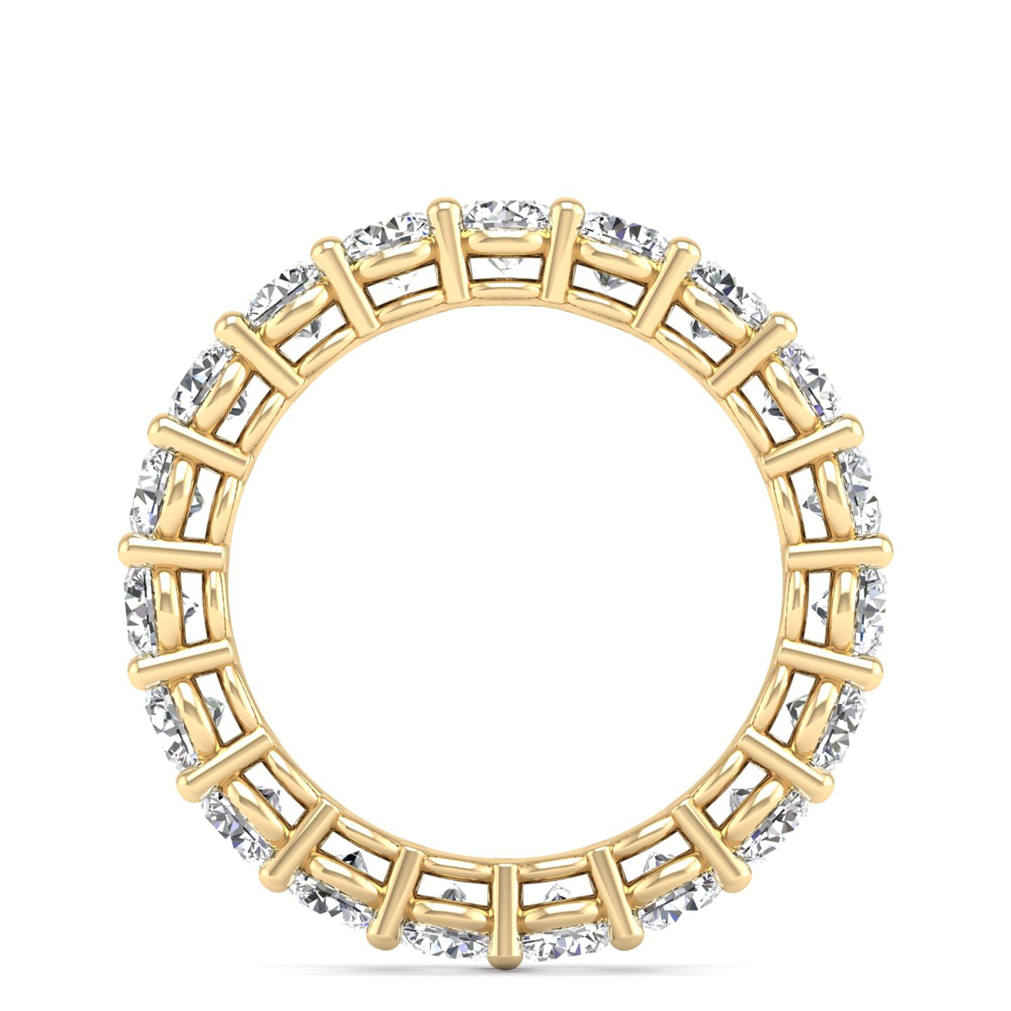 Celestar Petite Round Full Eternity Diamond Band-19-Stone
