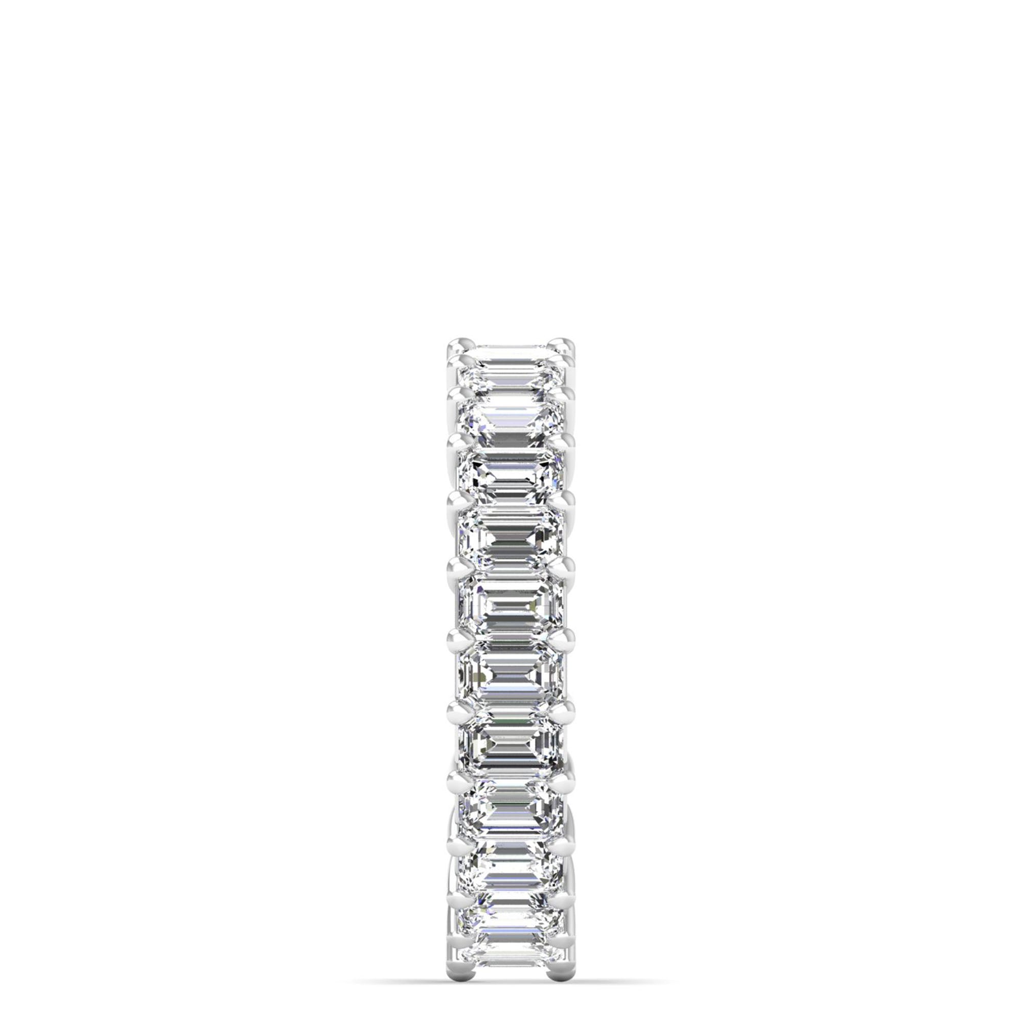Emerald Cut Full Eternity Band