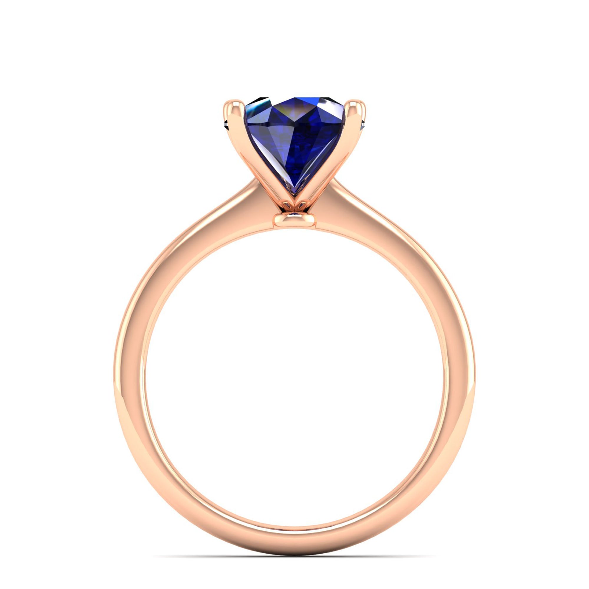 Celestar Classic Pear Sapphire Solitaire Ring