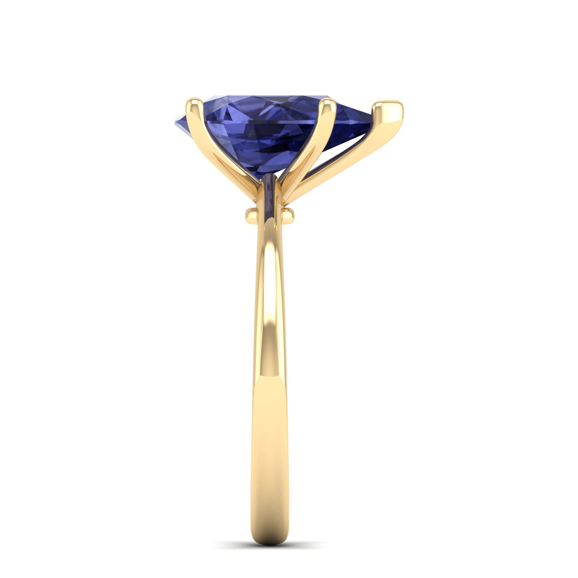 Celestar Classic Pear Tanzanite Solitaire Ring
