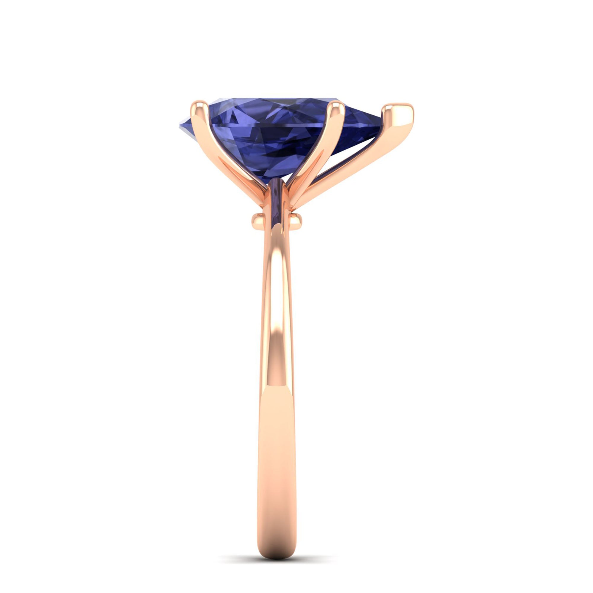 Celestar Classic Pear Tanzanite Solitaire Ring