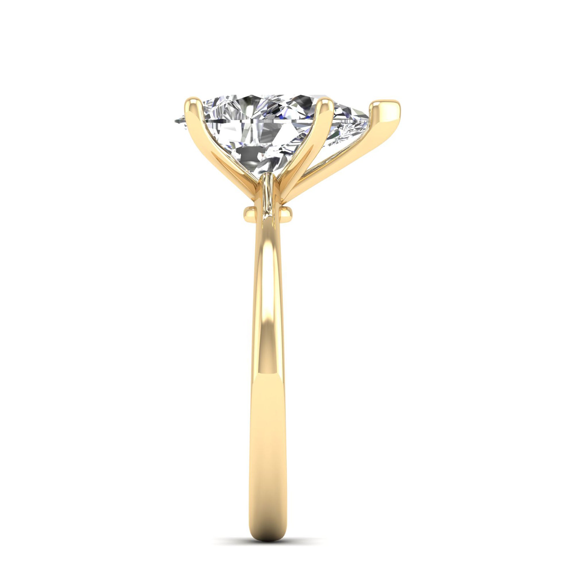 Celestar Classic Pear Solitaire Ring 3 Carat