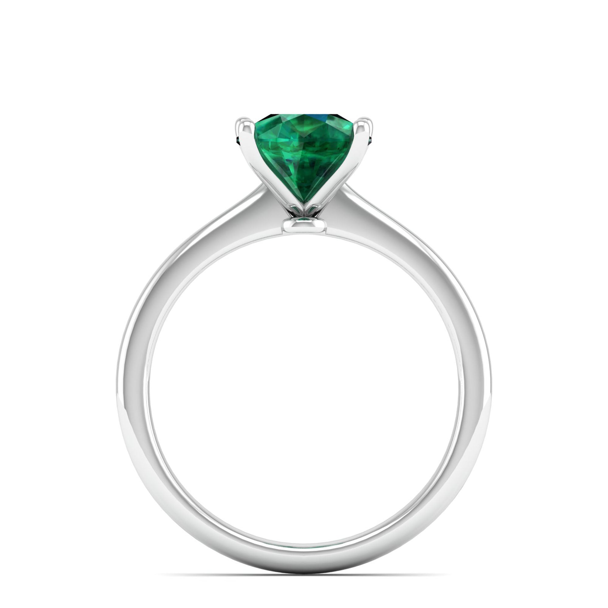 Celestar Classic Pear Emerald Solitaire Ring 2.5 Carat