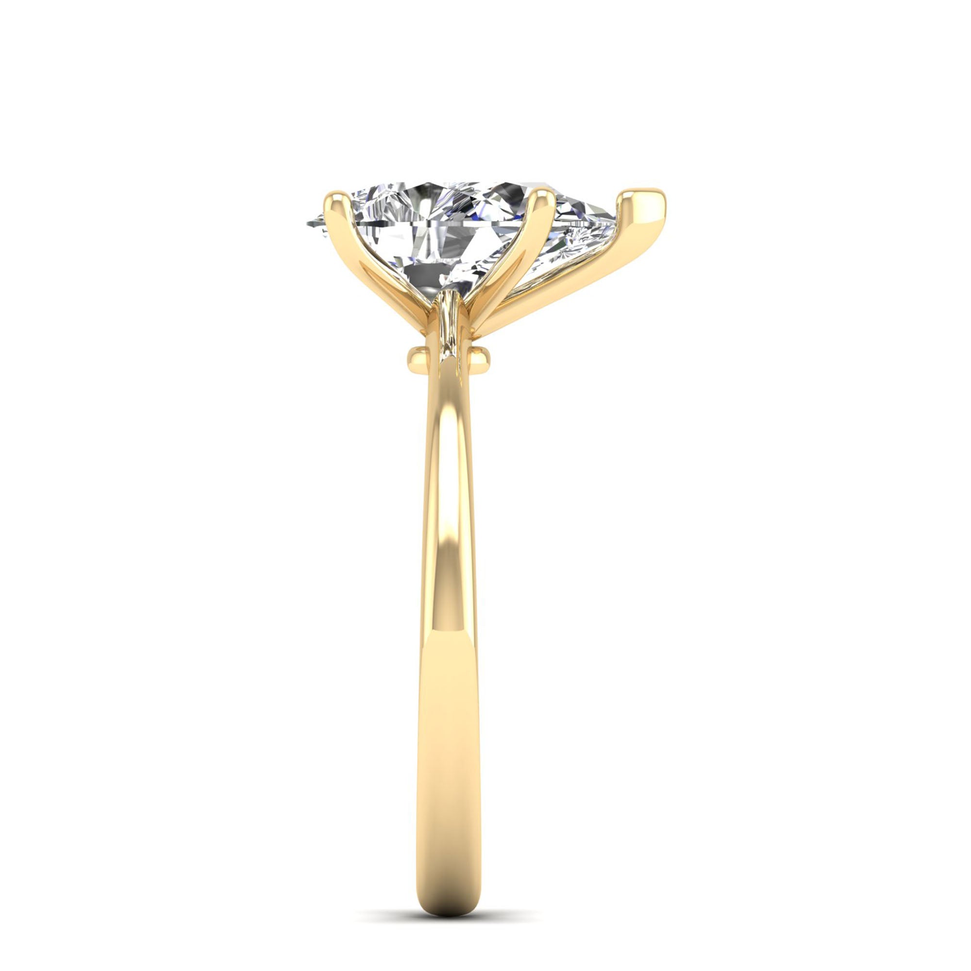Celestar Classic Pear Solitaire Ring 2.5 Carat